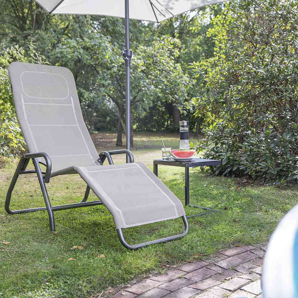 SIENA GARDEN Bito Kippliege anthrazit / taupe