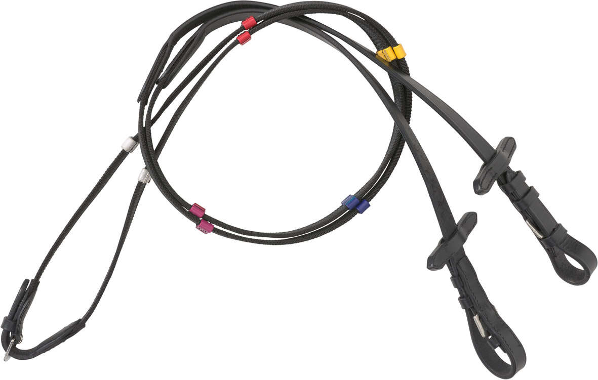KANTRIE Anti-Slip Zügel bunte Stege X-Line