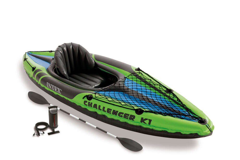 INTEX Aufblasbares Kajak Challenger K1 Set mit Paddel