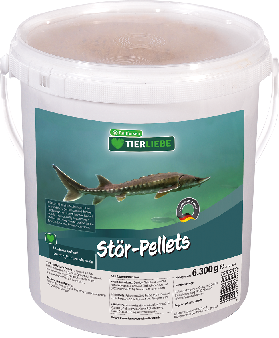 TIERLIEBE Teichfischfutter Stör-Pellets