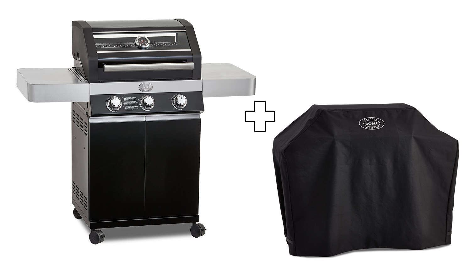 RÖSLE Gasgrill BBQ-Station VIDERO G3 Pure inkl. Wetterschutzhülle