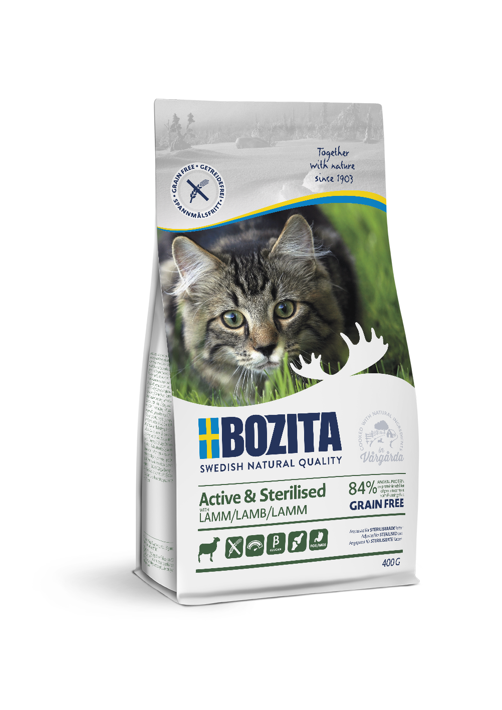 BOZITA Acitve & Sterilised Grain free Lamb