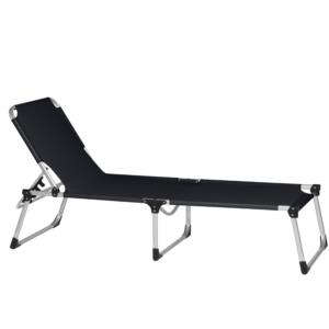 SIENA GARDEN Dreibeinliege XXL schwarz