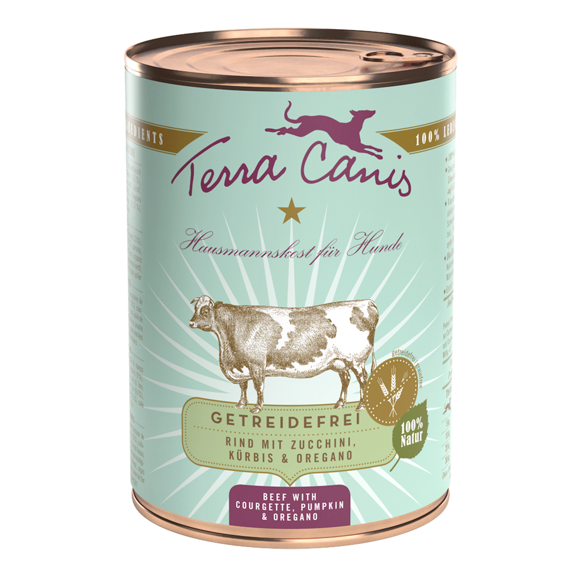 Terra Canis Getreidefr. Nass Rind mit Zucchini, Kürbis