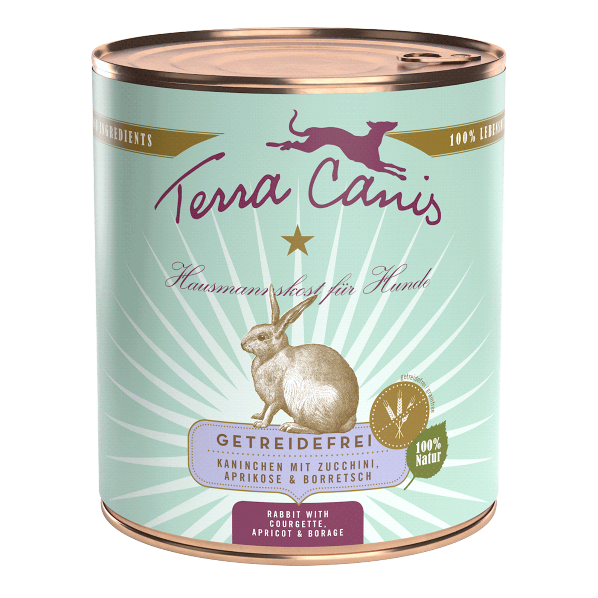 Terra Canis Hunde-Nassfutter Getreidefrei Kaninchen mit Zucchini