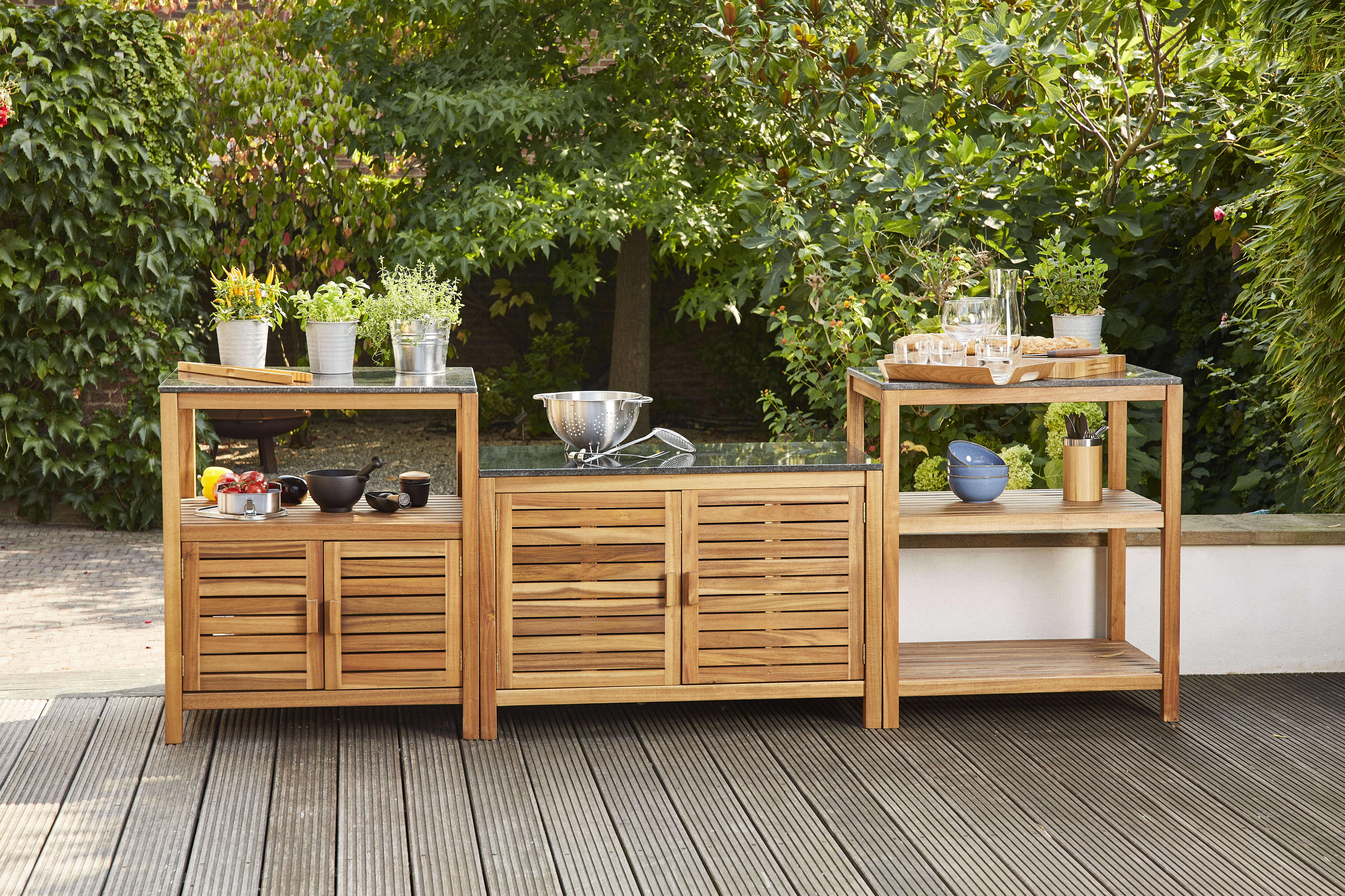 SIENA GARDEN Riva, outdoor-kitchen, Mittelteil, offen