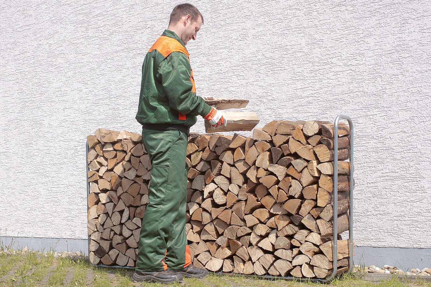 wolfcraft Stapelhilfe für Brennholz