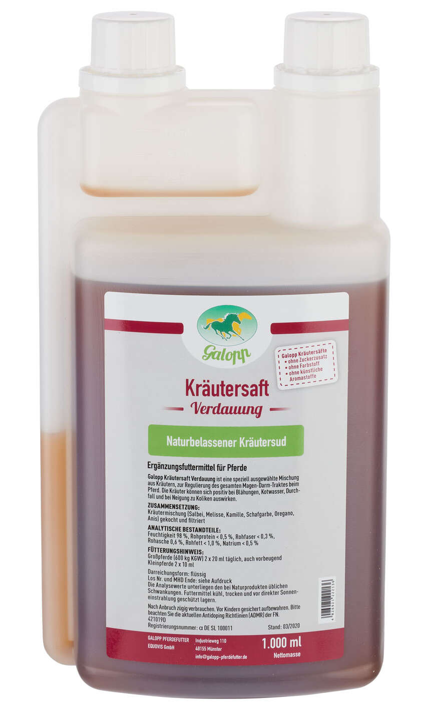 Galopp Kräutersaft Verdauung