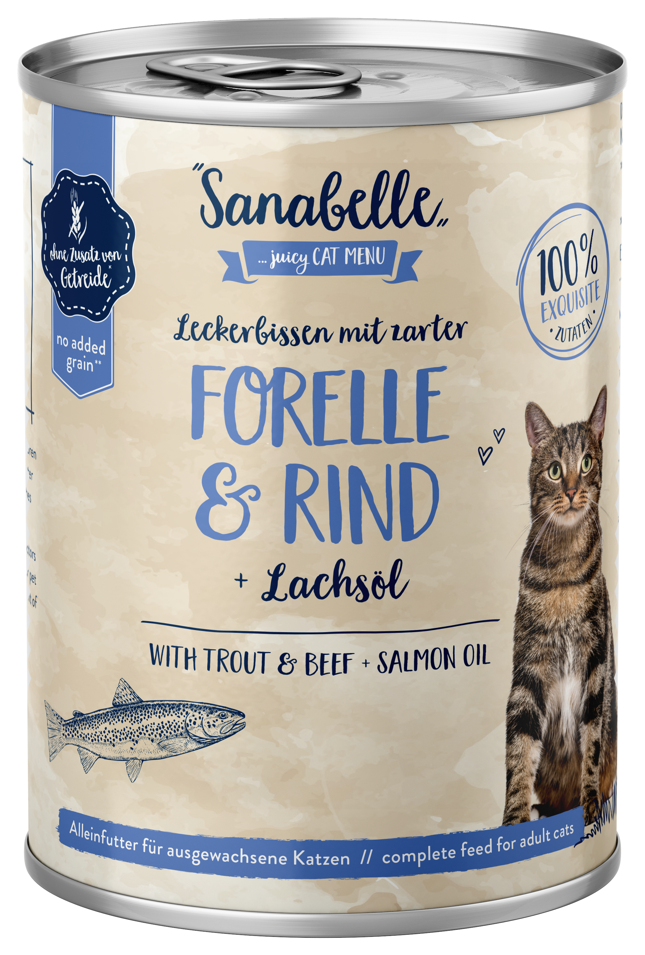 Sanabelle Katzen Nassfutter mit Forelle & Rind