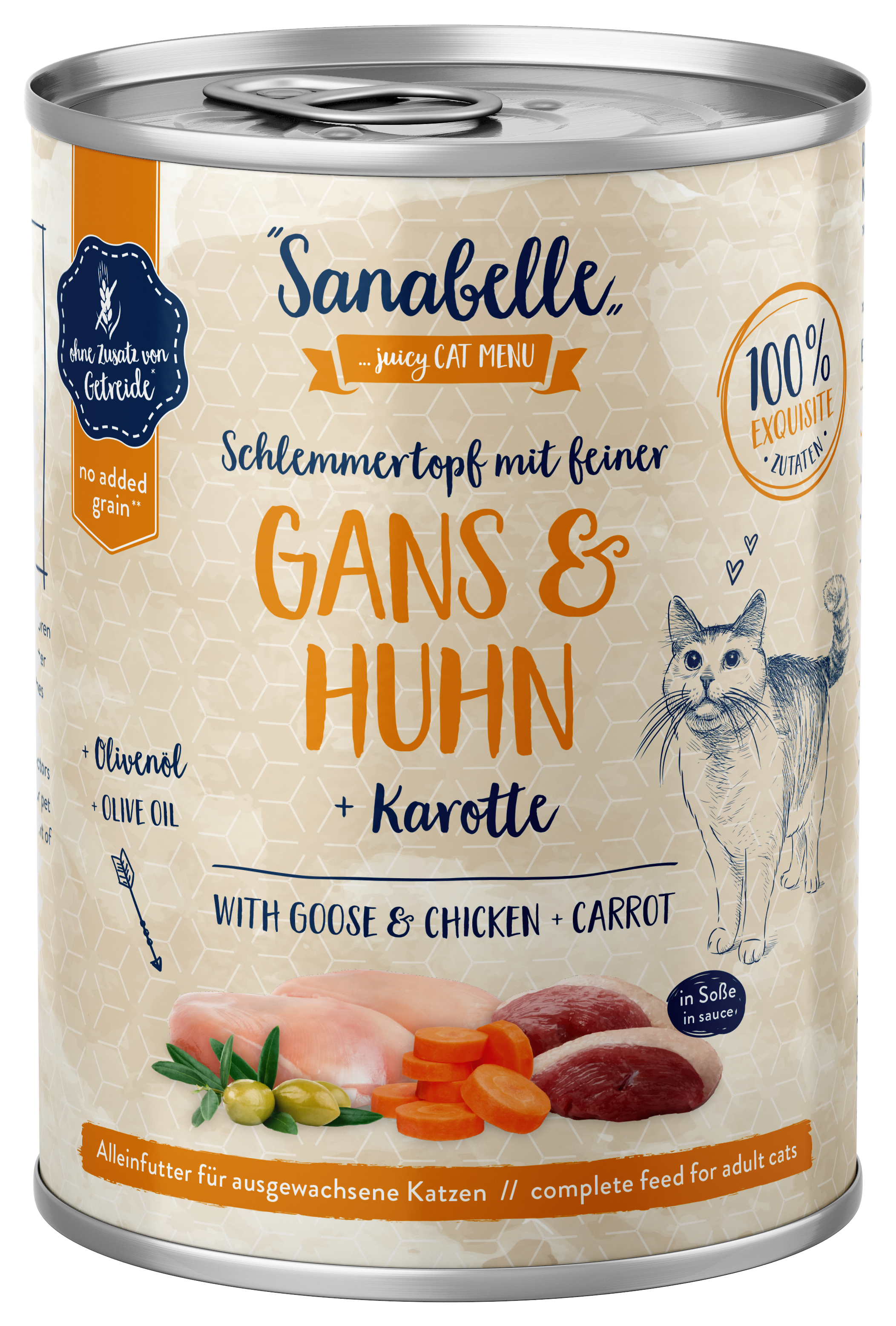 Sanabelle Katzen Nassfutter mit Gans & Huhn