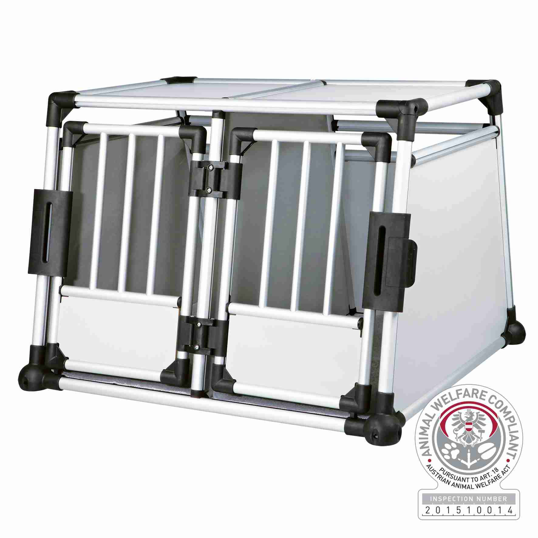 TRIXIE Doppel-Transportbox für Hunde
