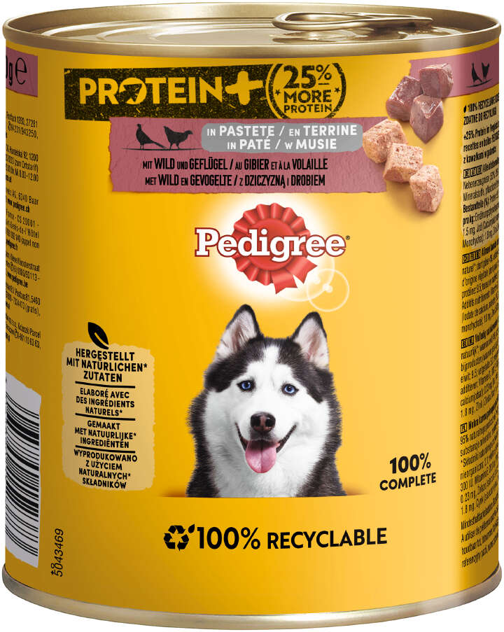 Pedigree Hunde-Nassfutter Protein+ in Pastet | raiffeisenmarkt.de