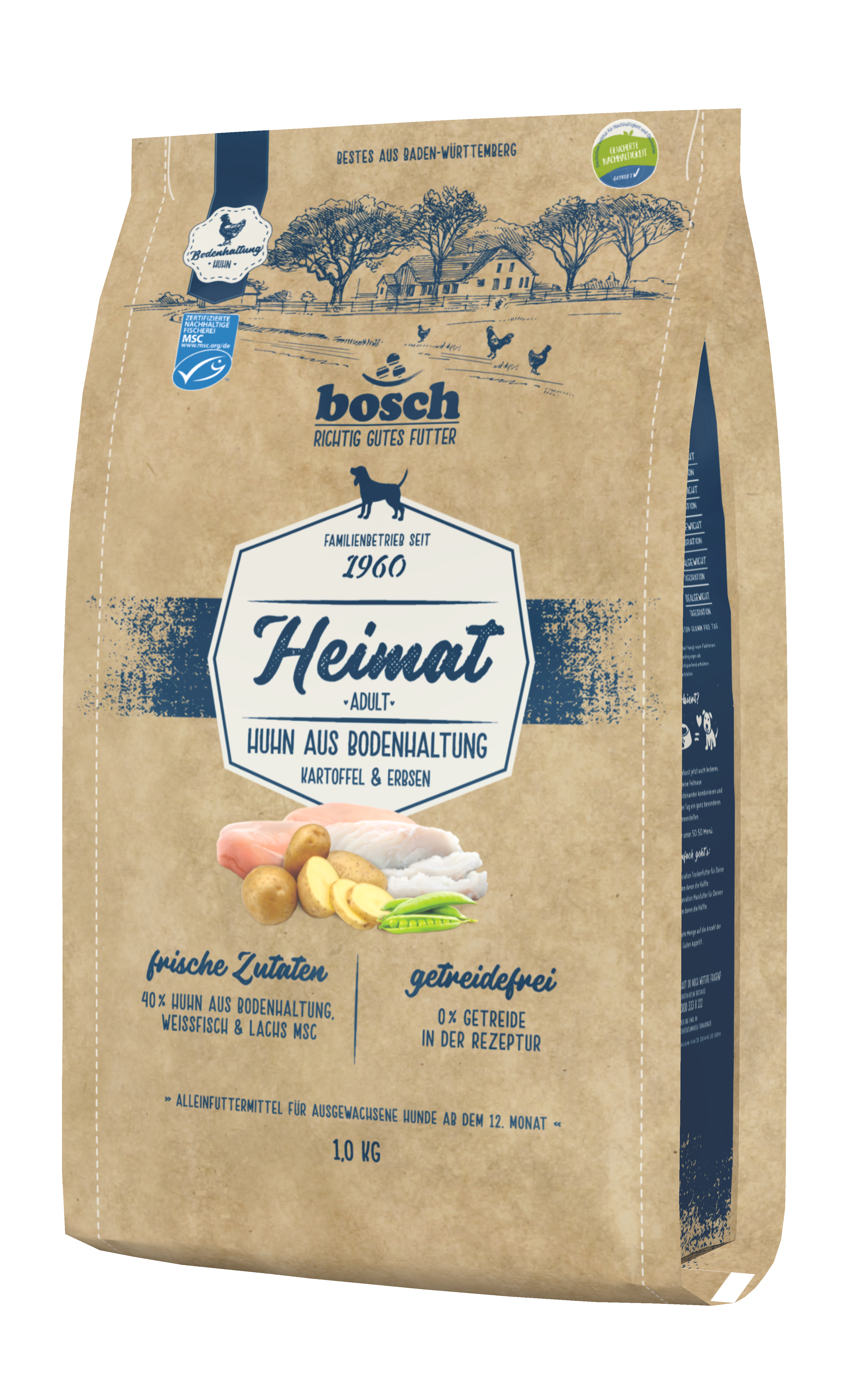 bosch Hunde-Trockenfutter Heimat Adult Huhn Bodenhaltung