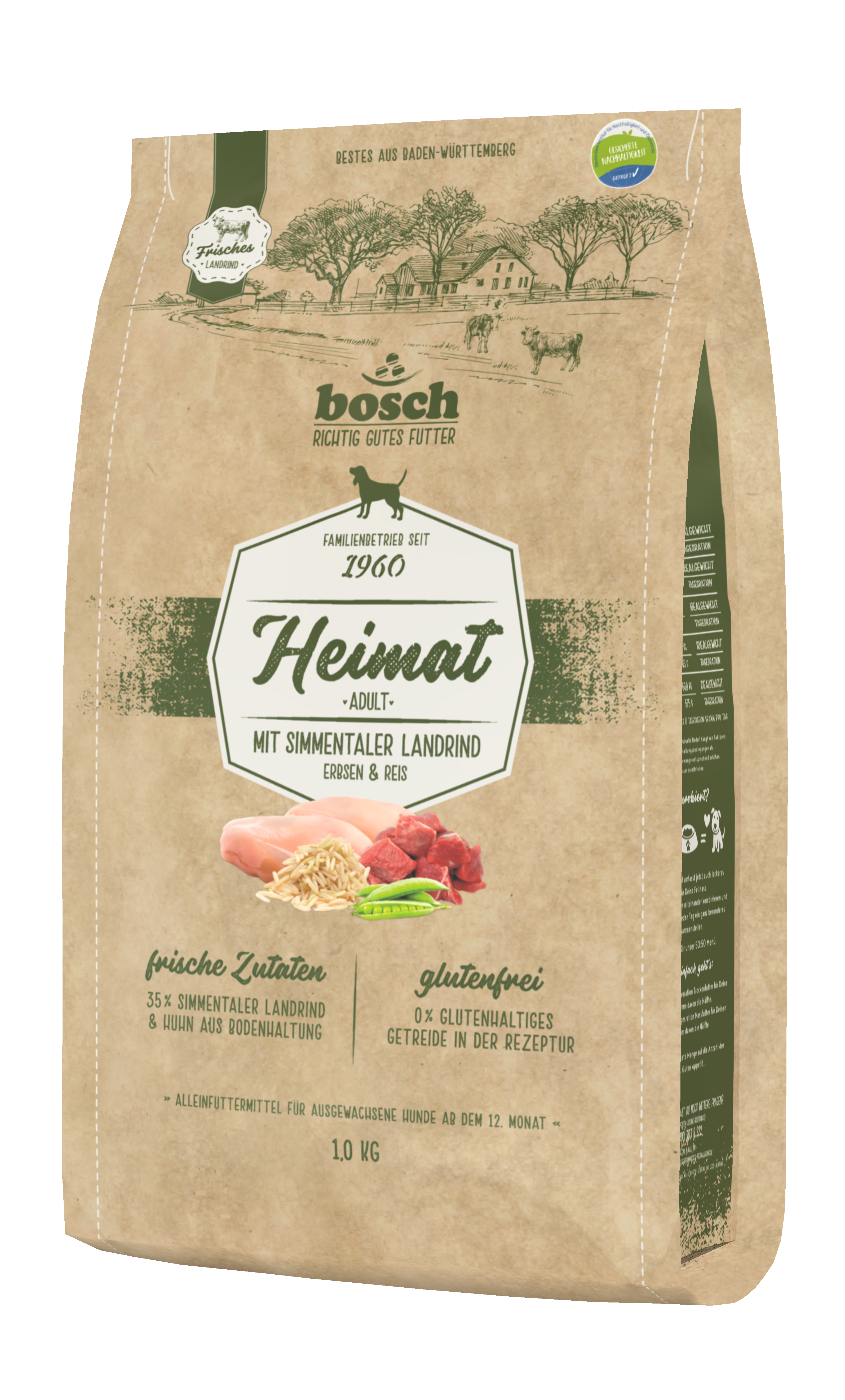 bosch Hunde-Trockenfutter Heimat Adult Simmentaler Landrind