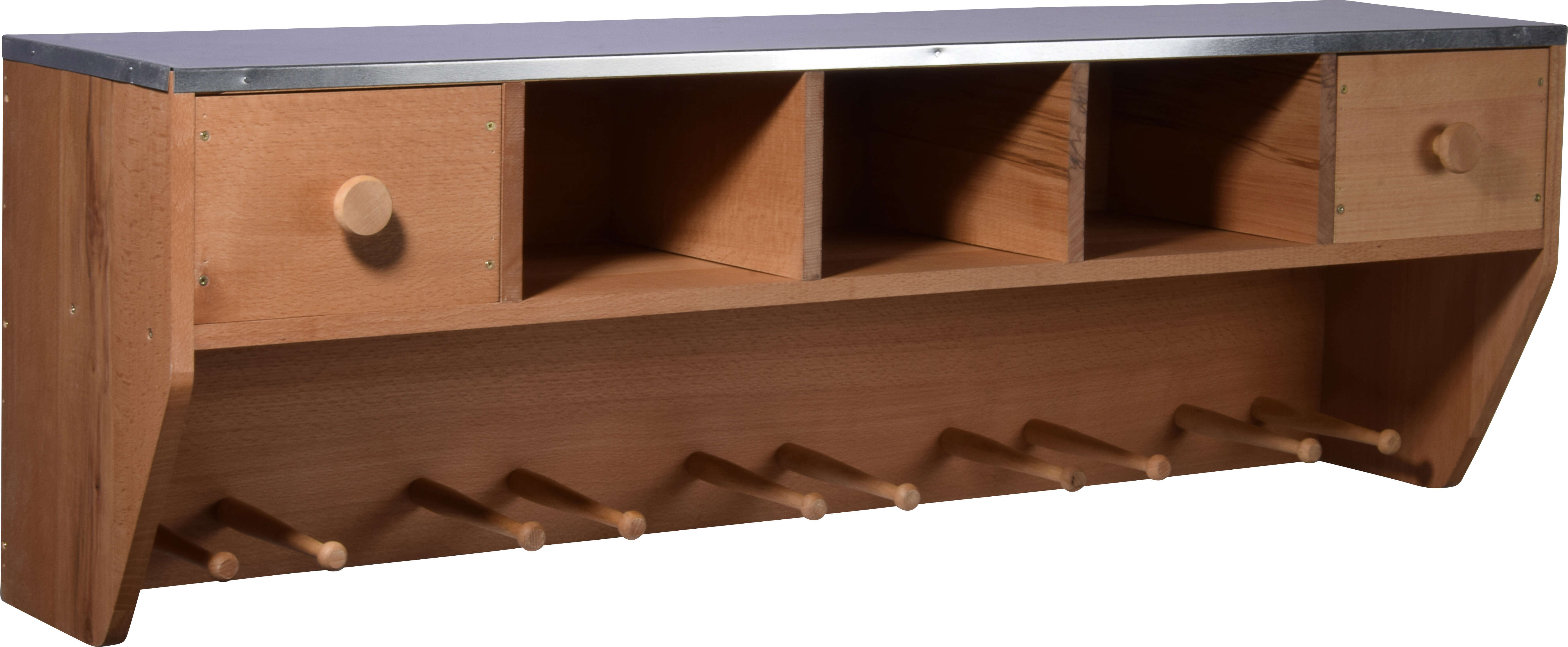 dobar Pflanztisch mit Schubladen für die Wandmontage