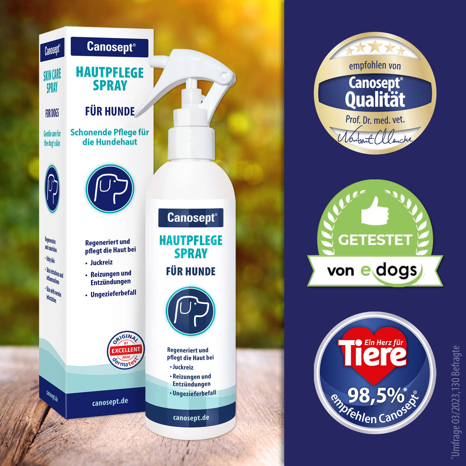 Canosept Hautpflegespray für Hunde 250 ml