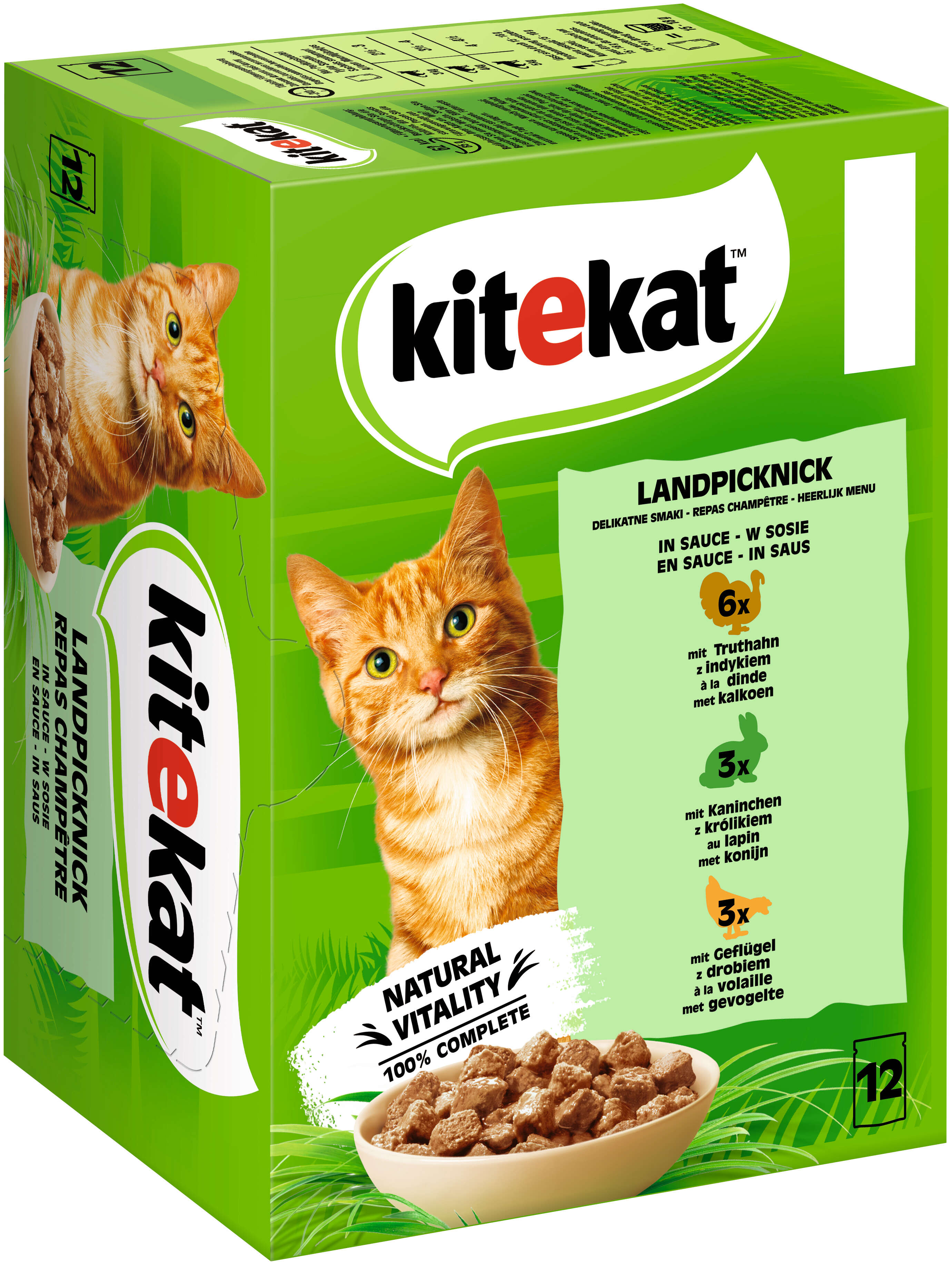 Kitekat Katzen-Nassfutter Landpicknick in Sauce