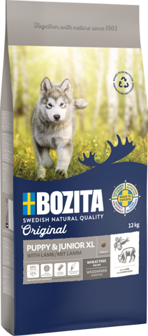 BOZITA Hunde-Trockenfutter Original Puppy & Junior mit Lamm XL