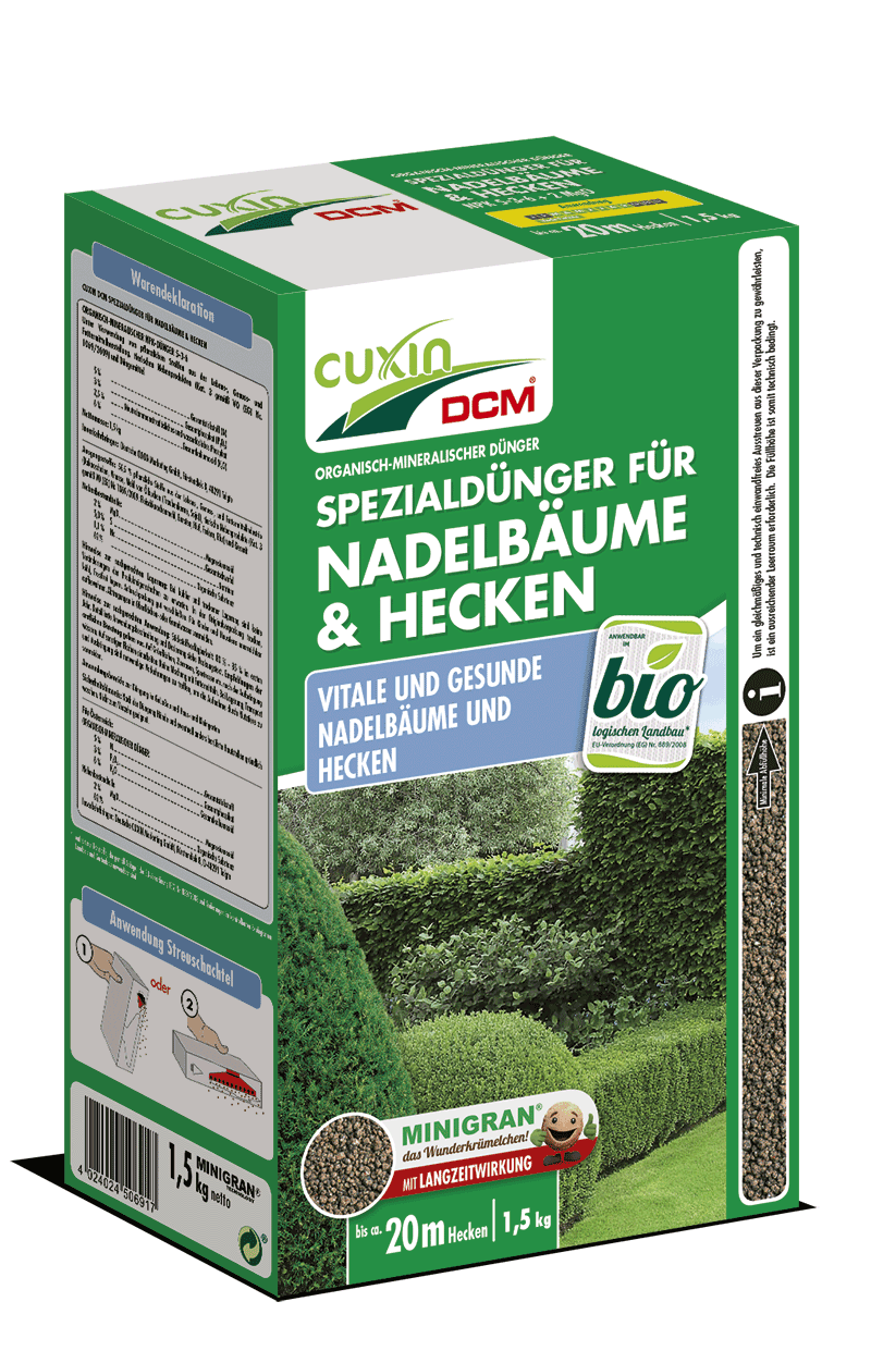 CUXIN Spezialdünger für Nadelbäume und Hecken