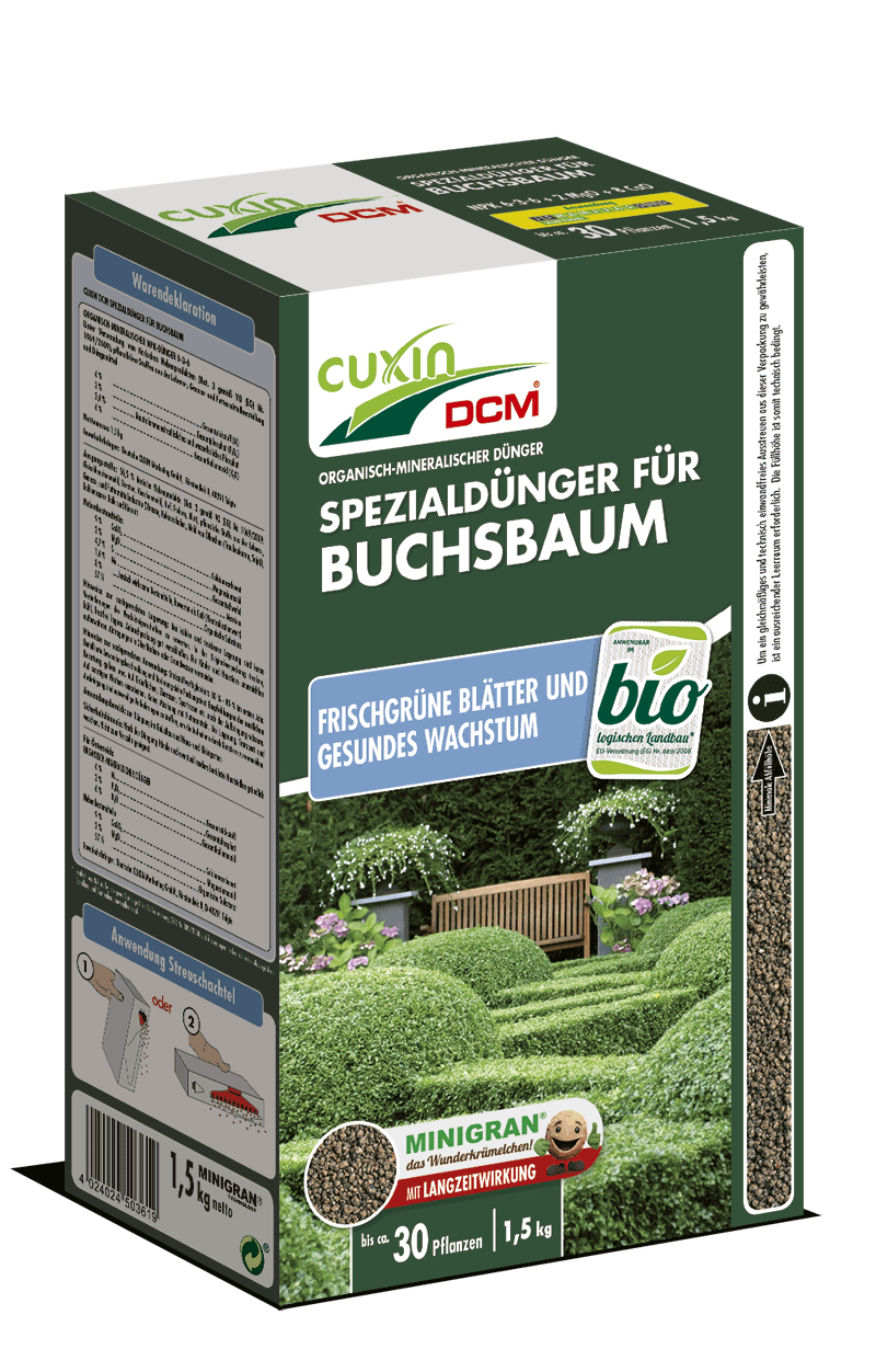 CUXIN DCM Spezialdünger für Buchsbaum MINIGRAN