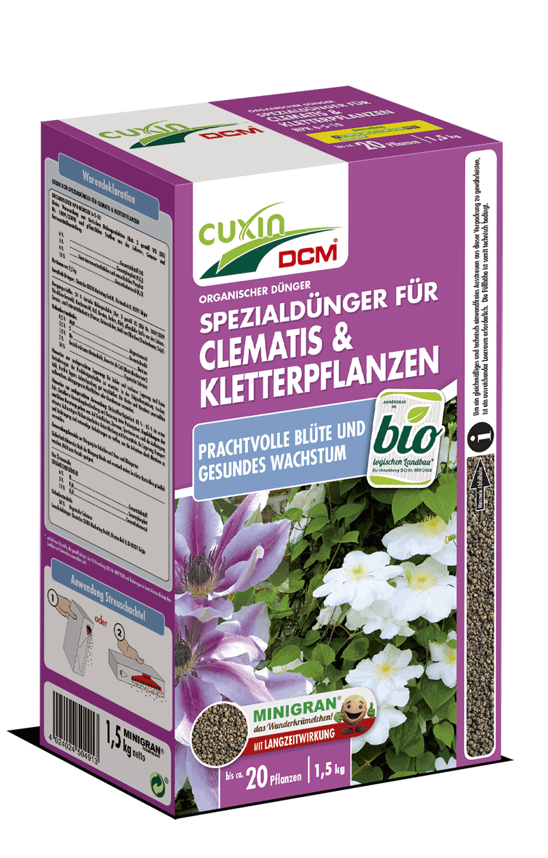 CUXIN DCM Spezialdünger für Clematis und Kletterpflanzen