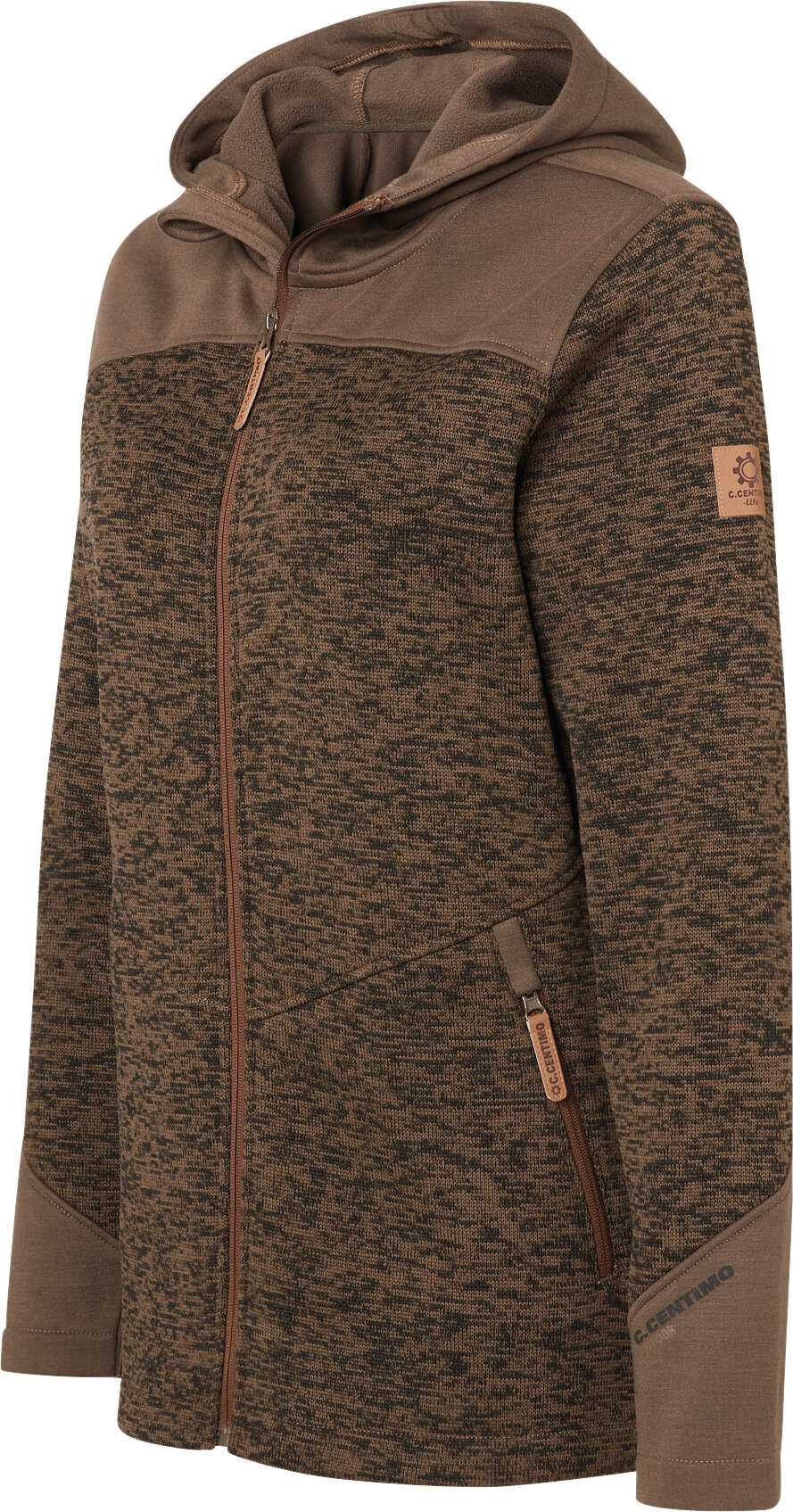 C.Centimo Outdoor Damen-Strickfleecejacke