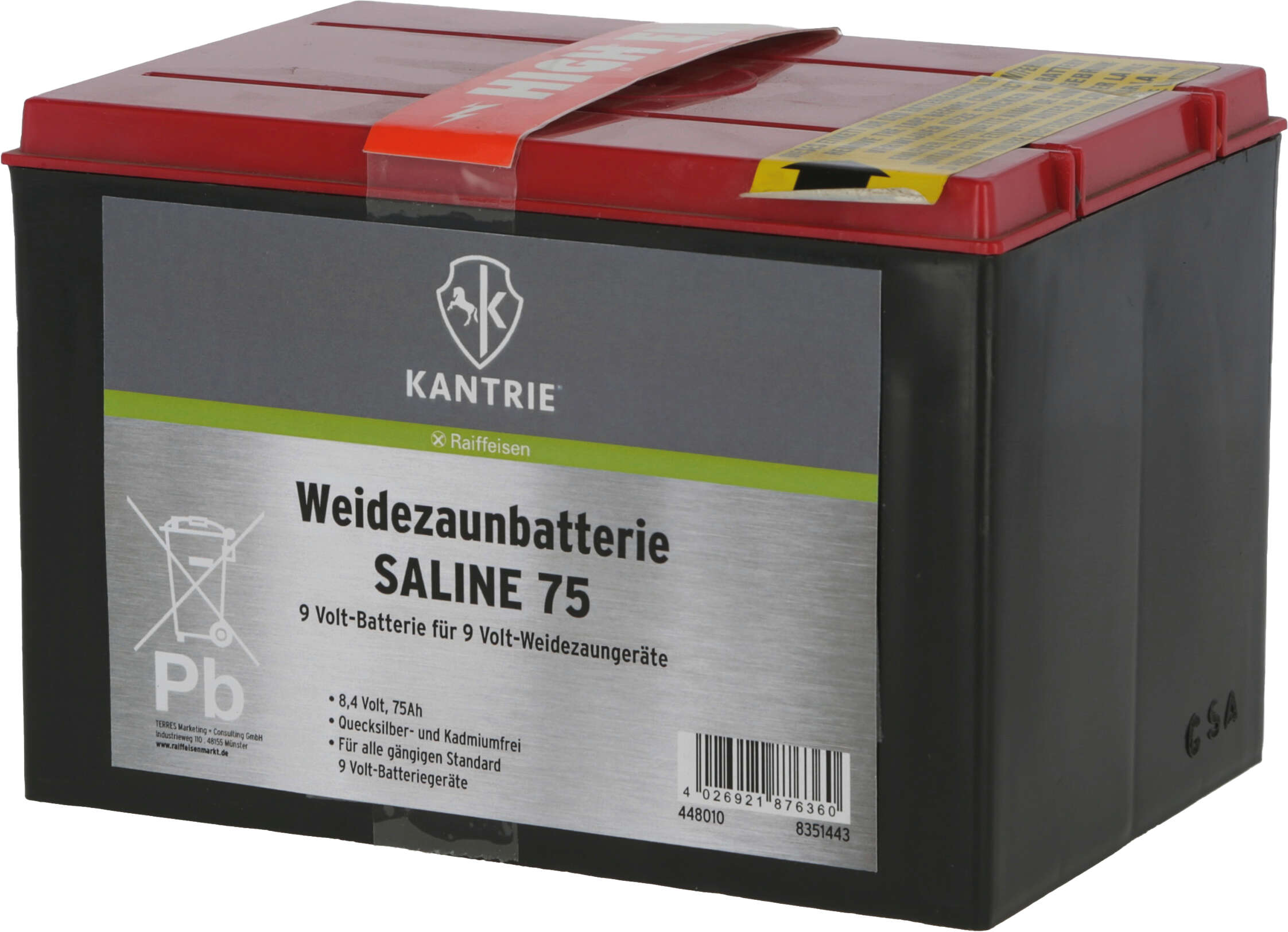 KANTRIE Weidezaunbatterie SALINE