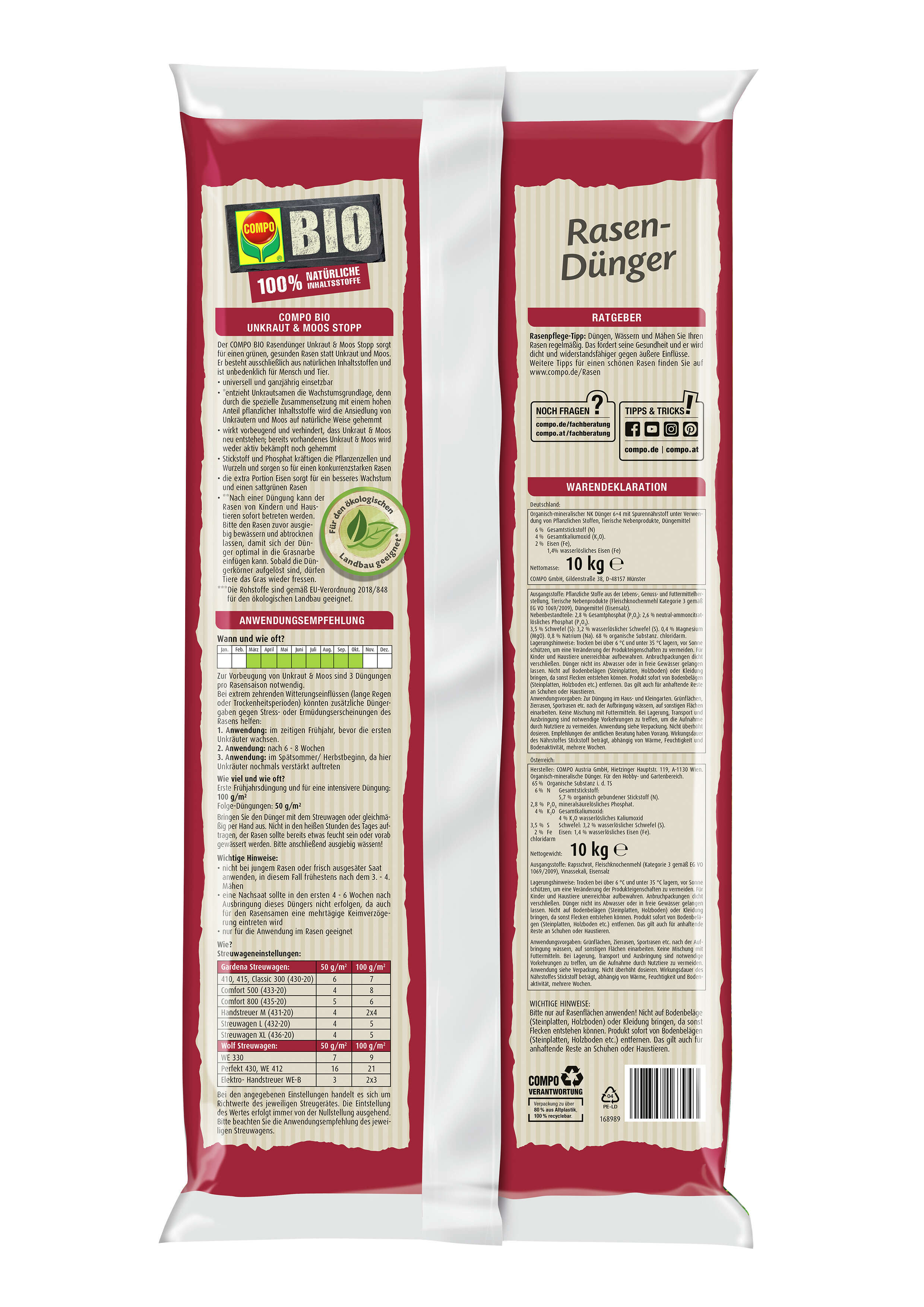 COMPO BIO Rasendnger Unkraut & Moos Stopp | raiffeisenmarkt.de