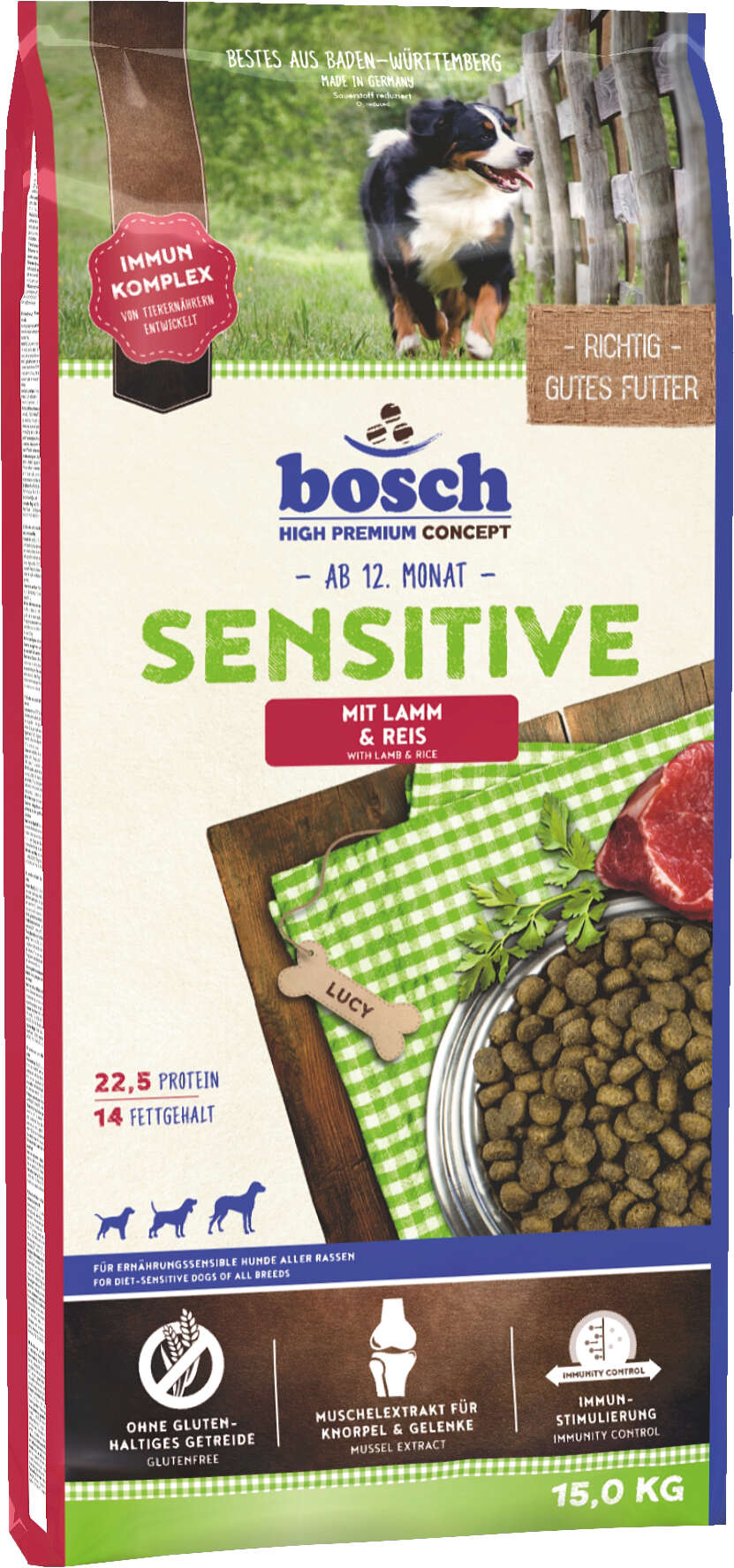 bosch Hunde-Trockenfutter Sensitive Lamm & Reis