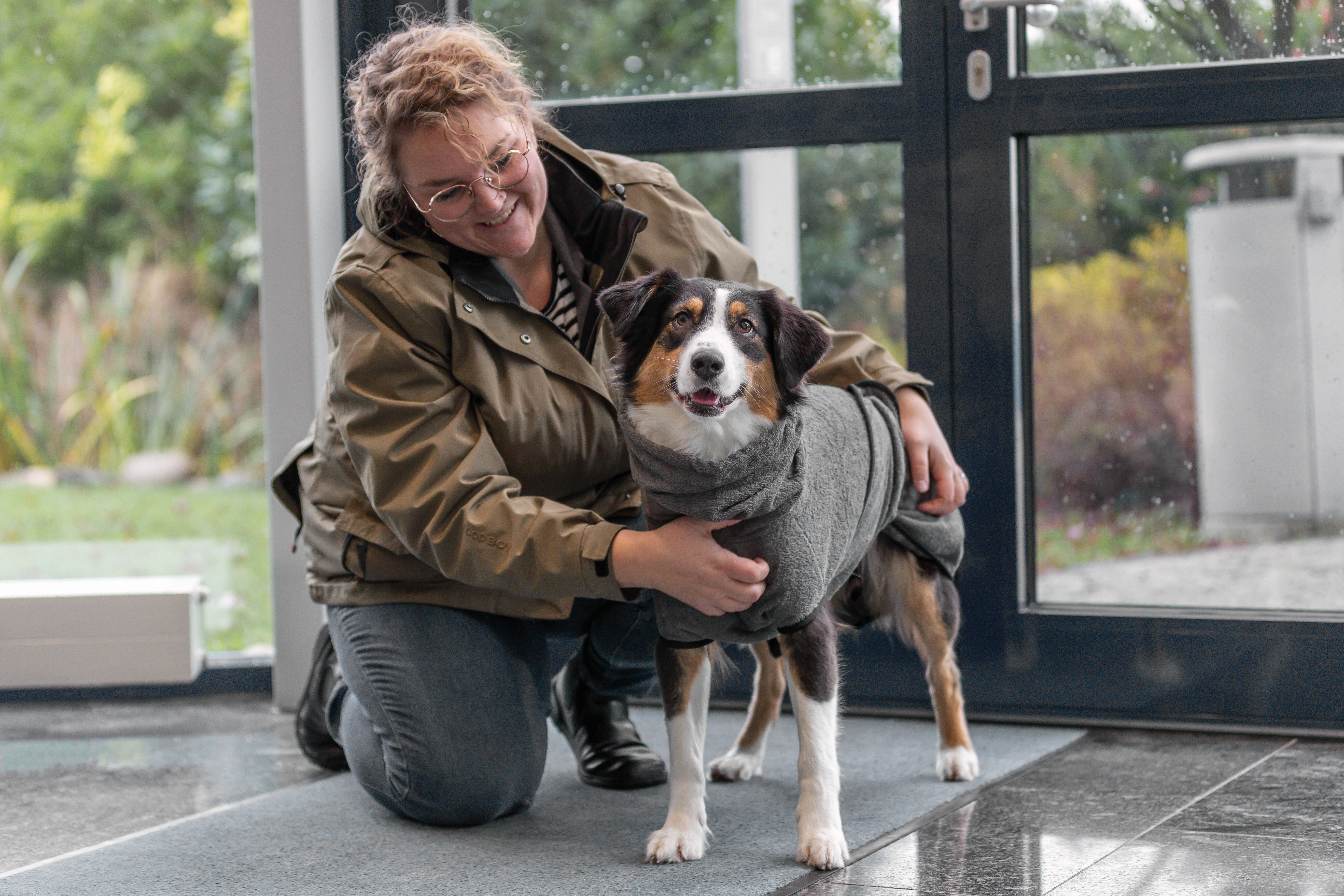 TRIXIE Hunde-Bademantel Frottee