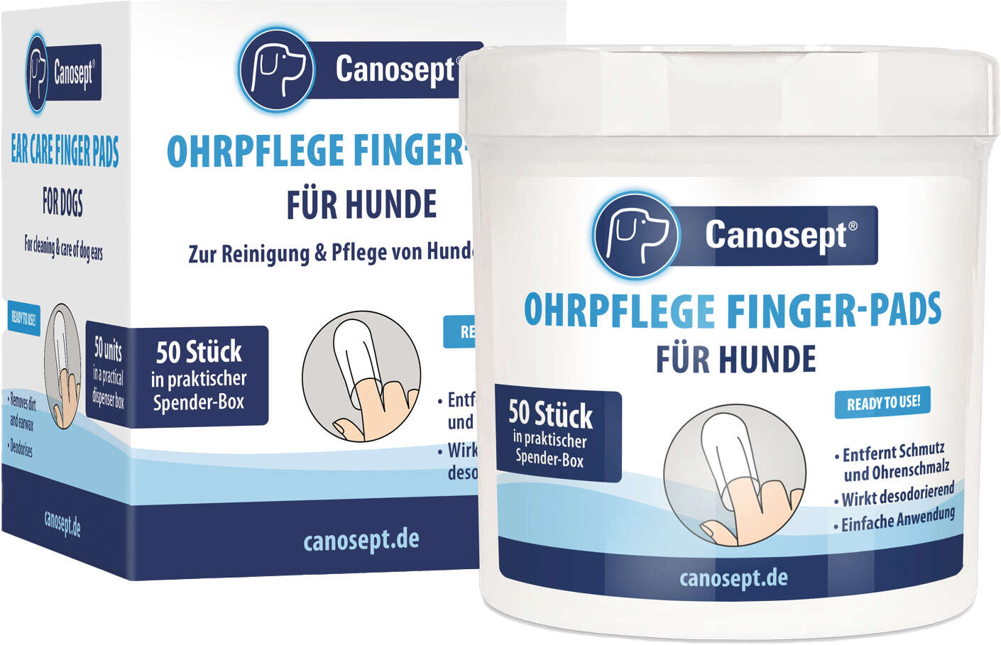 Canosept Ohrpflege Finger-Pads für Hunde