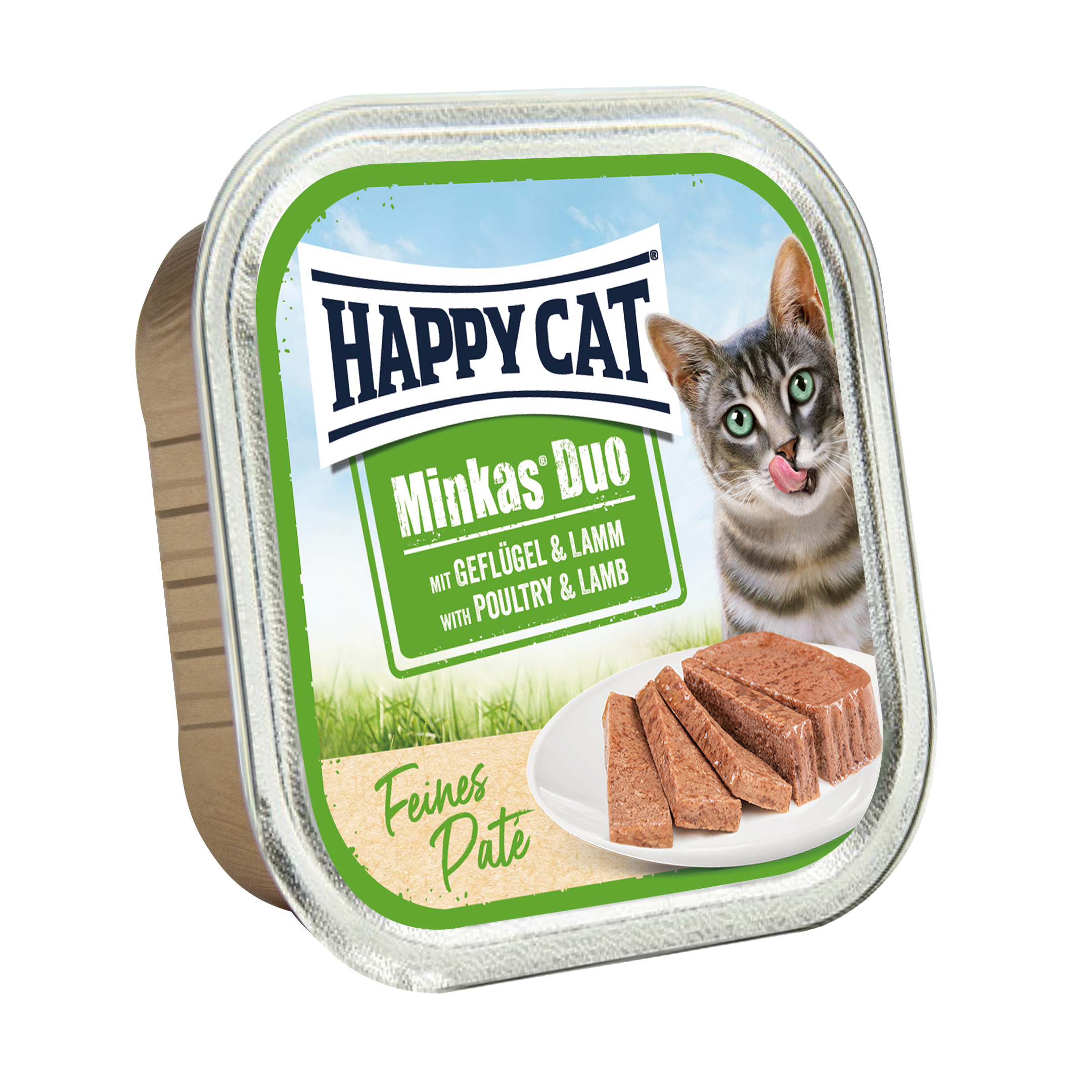 HAPPY CAT Katzen-Nassfutter Minkas Duo Geflügel & Lamm Paté