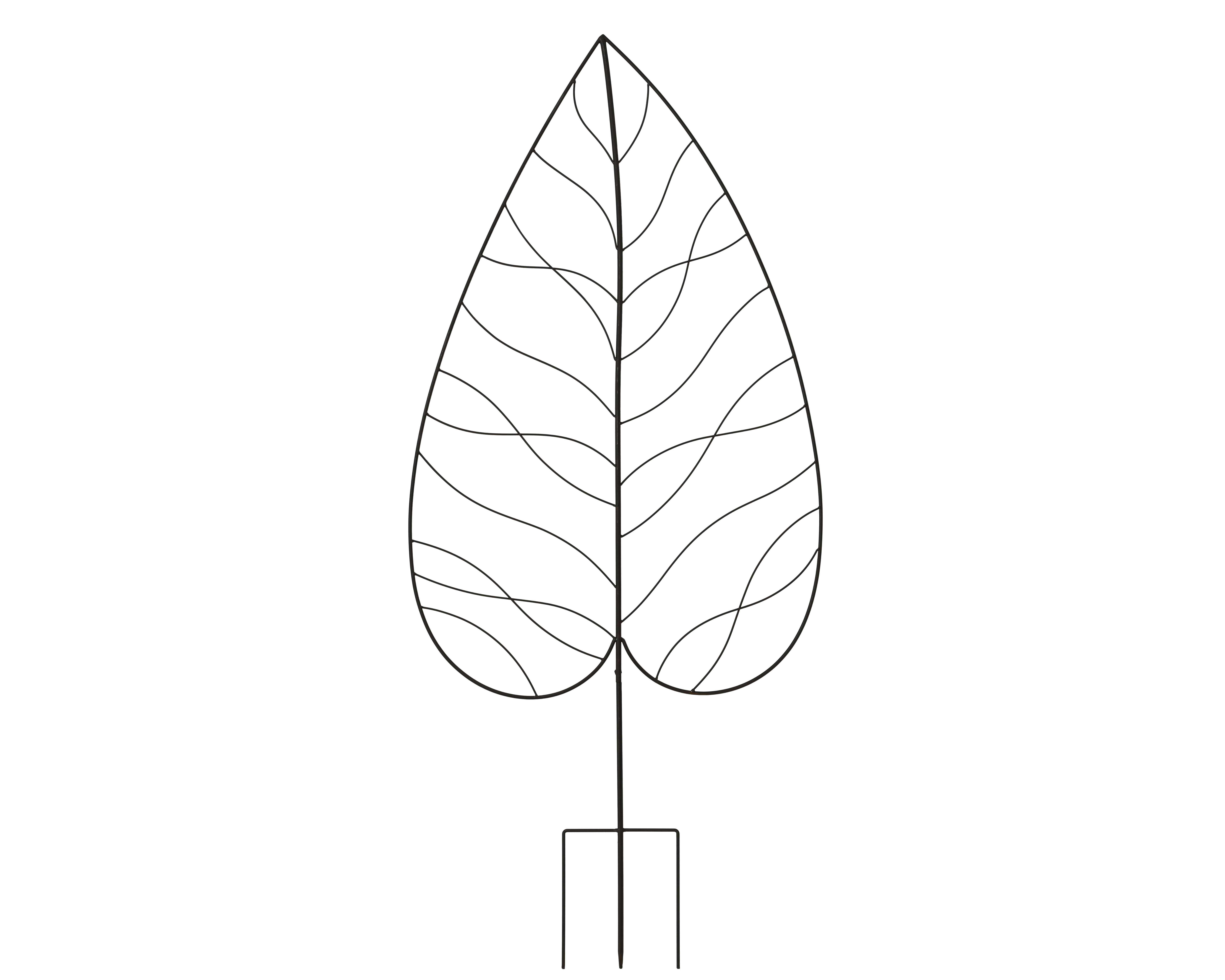 Decoris Gartenstecker Blatt