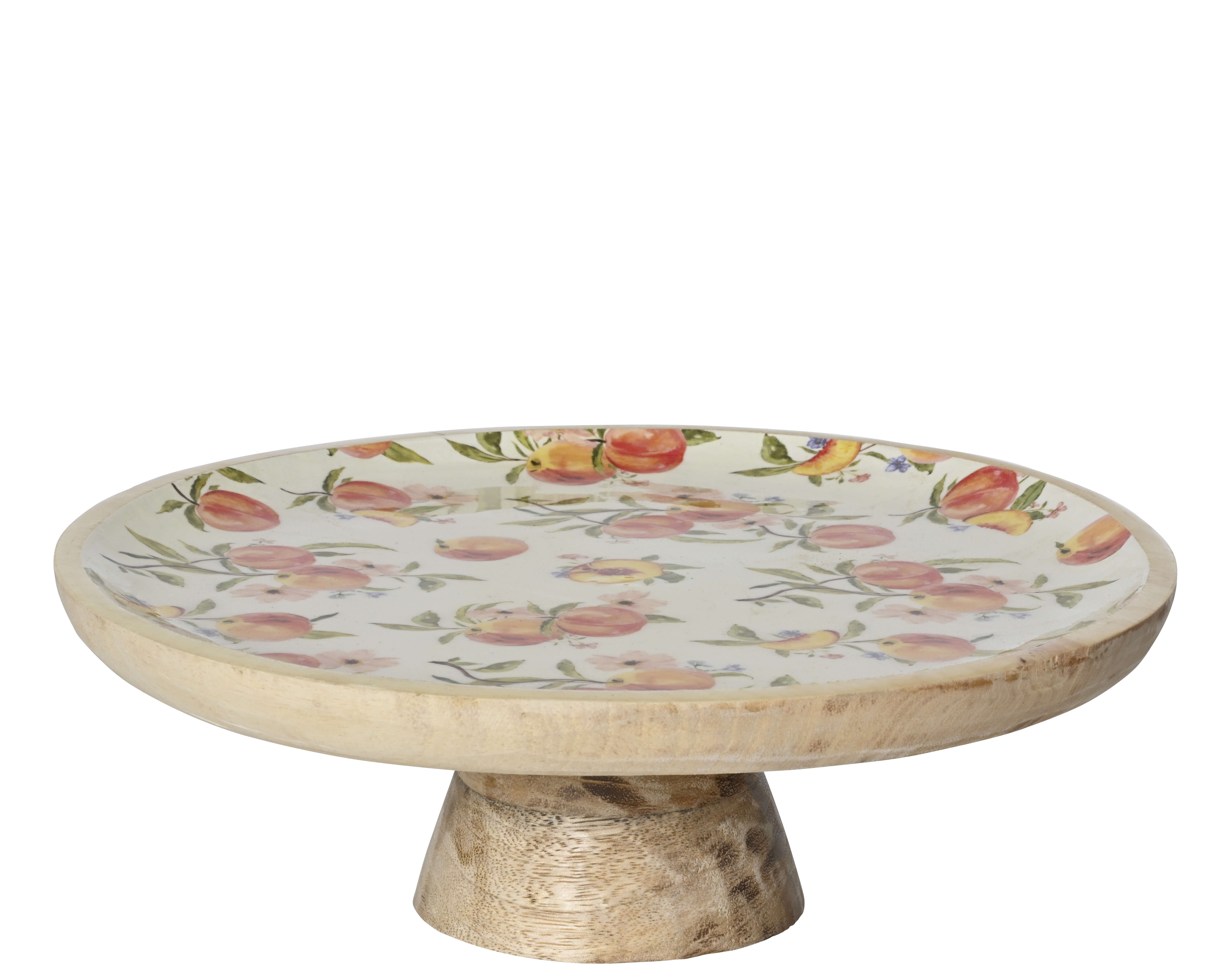 Dekoplateau Peach Mangoholz