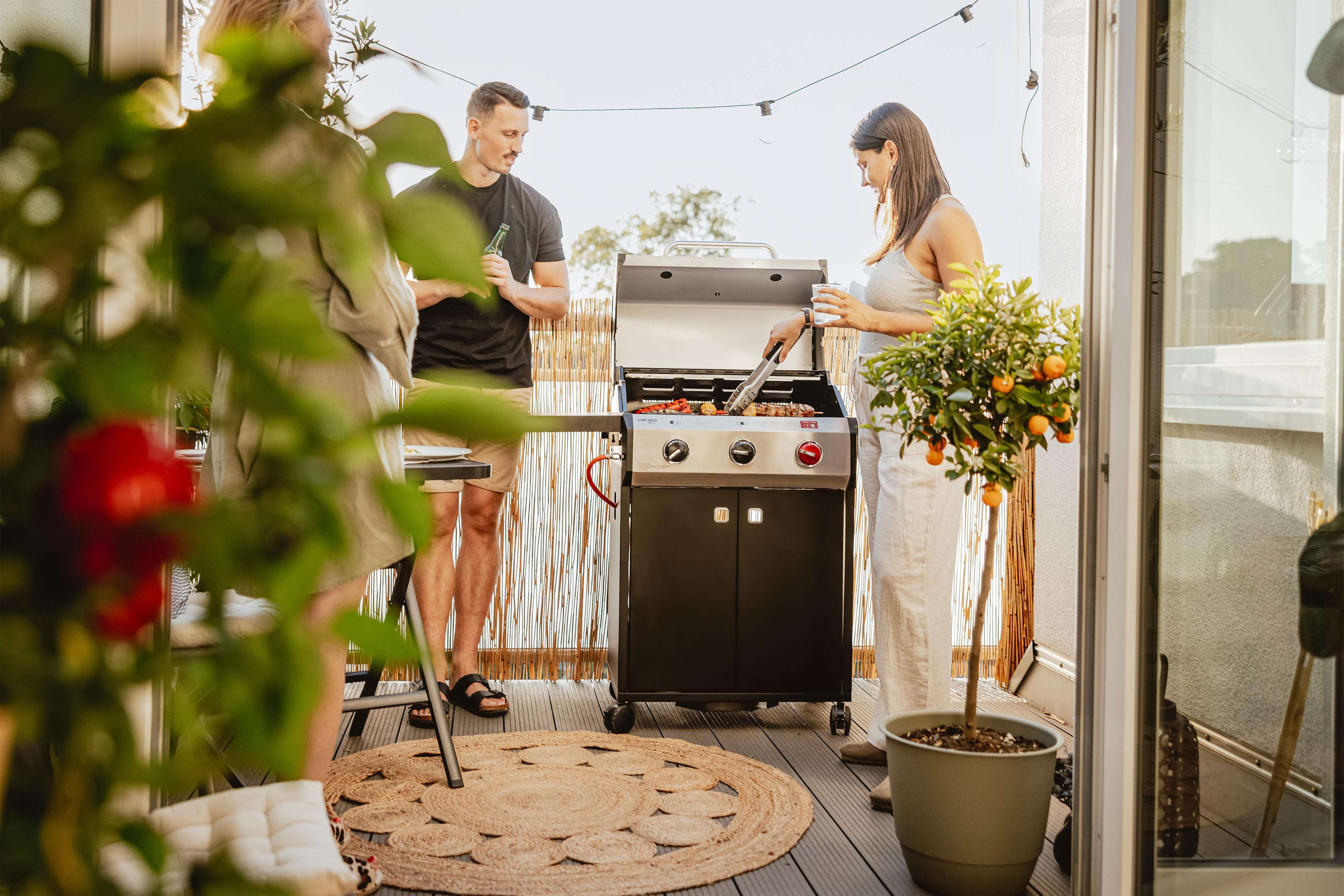 Enders Gasgrill Chicago Next 3 R Turbo inkl. Wetterschutzhülle