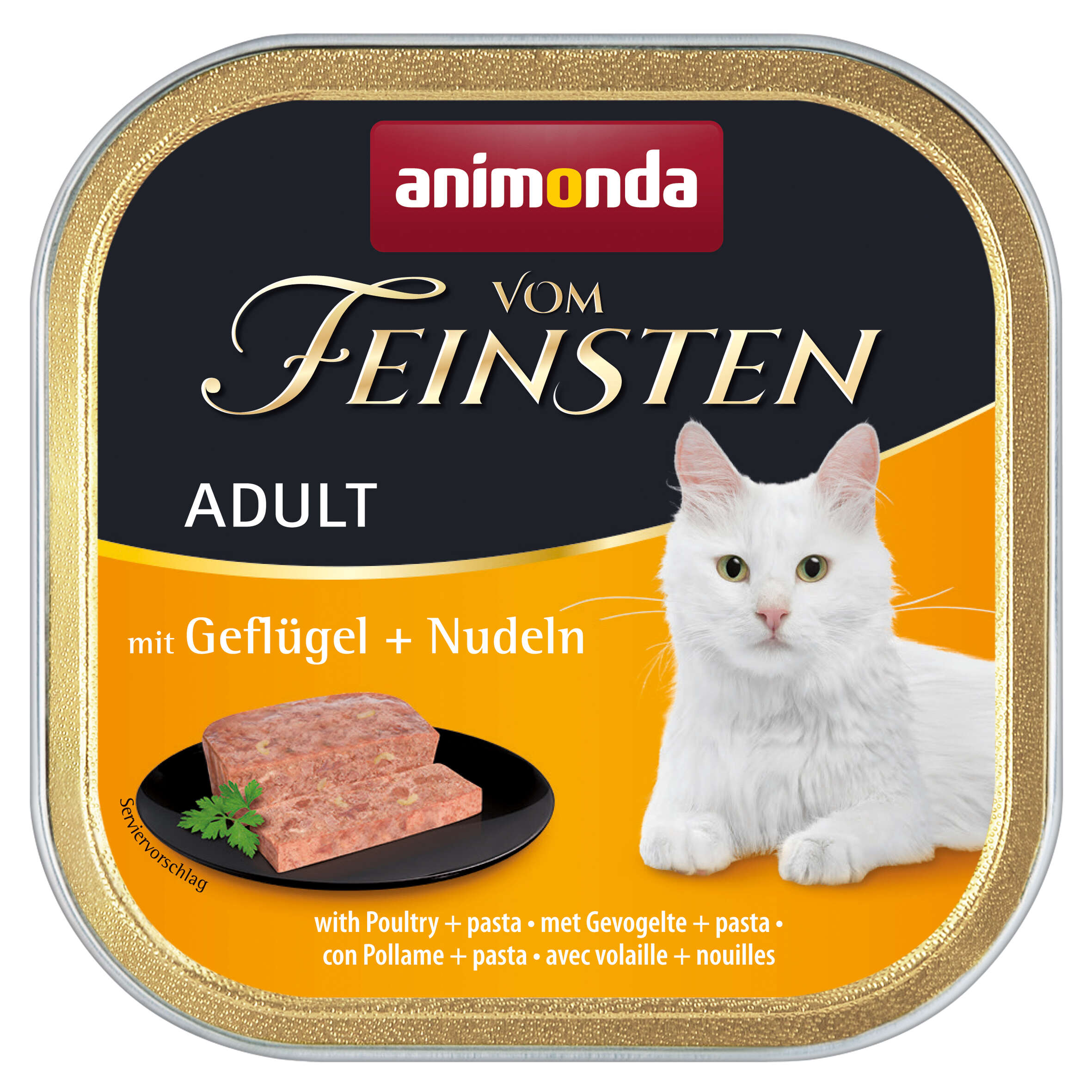 animonda Katzen-Nassfutter Vom Feinsten Adult Geflügel + Nudeln