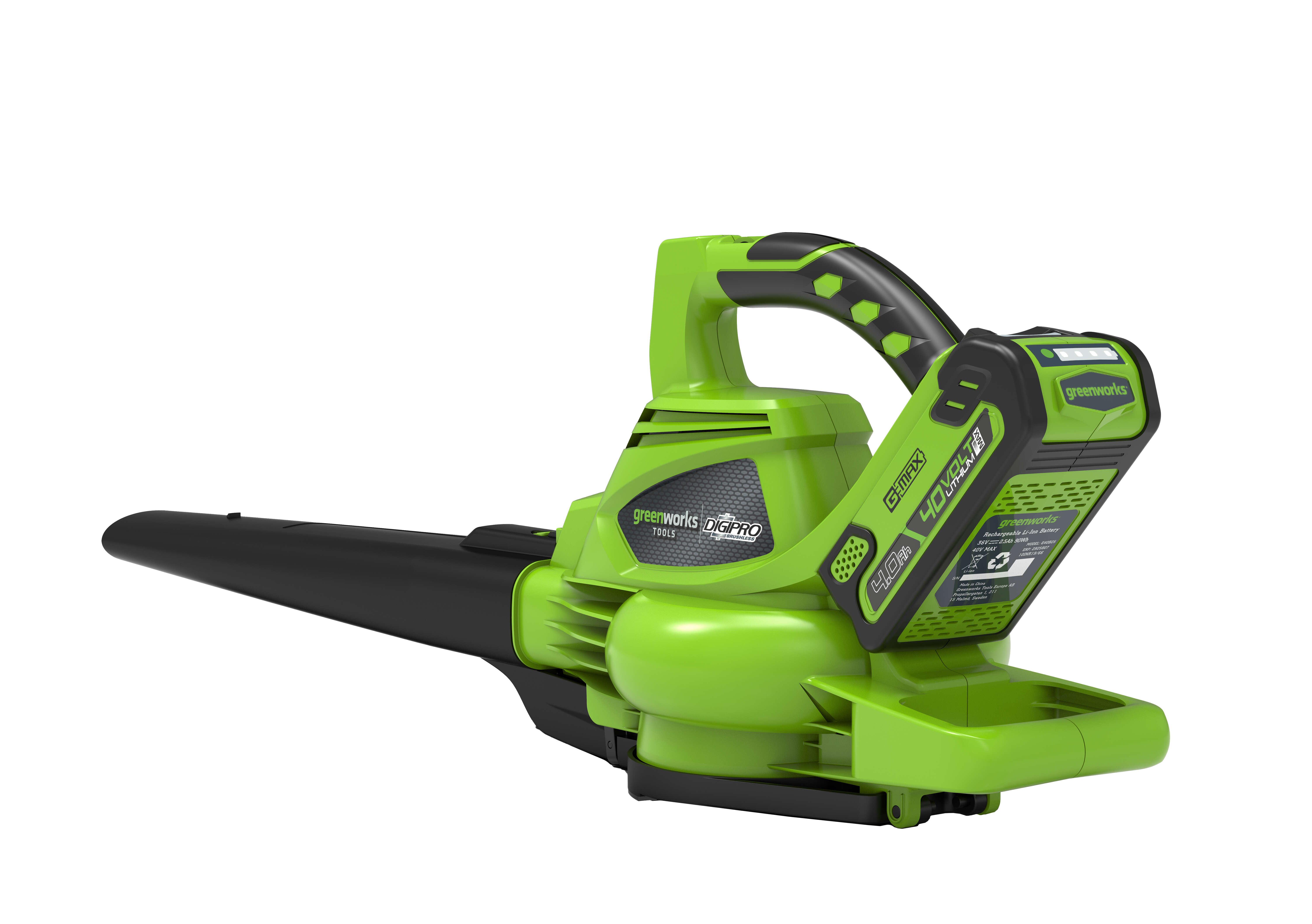 greenworks Akku-Laubbläser und -sauger GD40BV 40 V