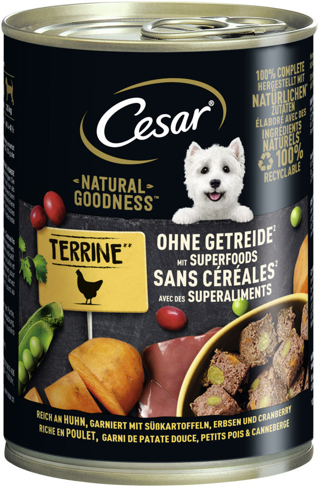 Cesar Hunde-Nassfutter NATURAL GOODNESS mit Huhn