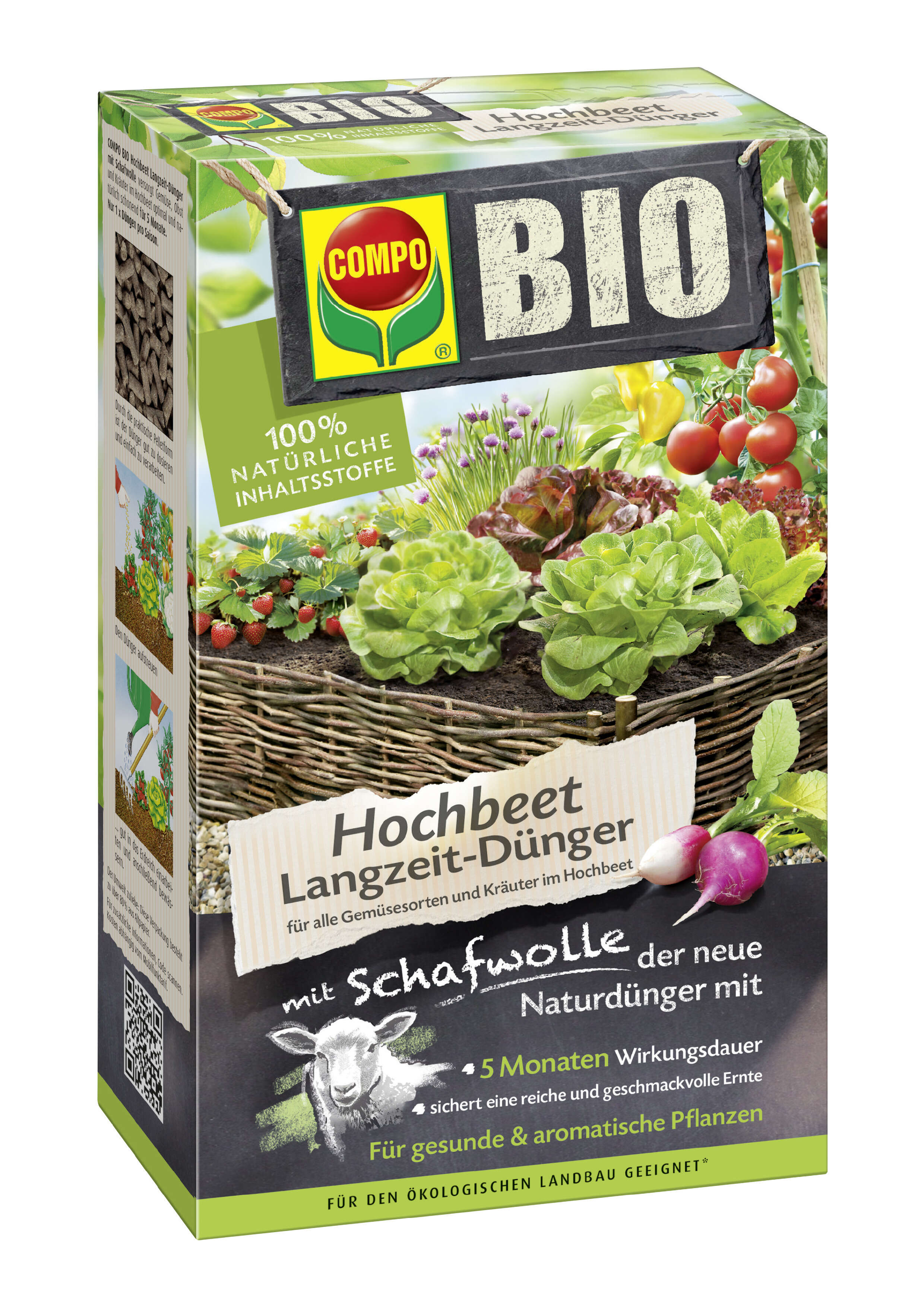 COMPO BIO Hochbeet Langzeit-Dnger mit Schaf | raiffeisenmarkt.de