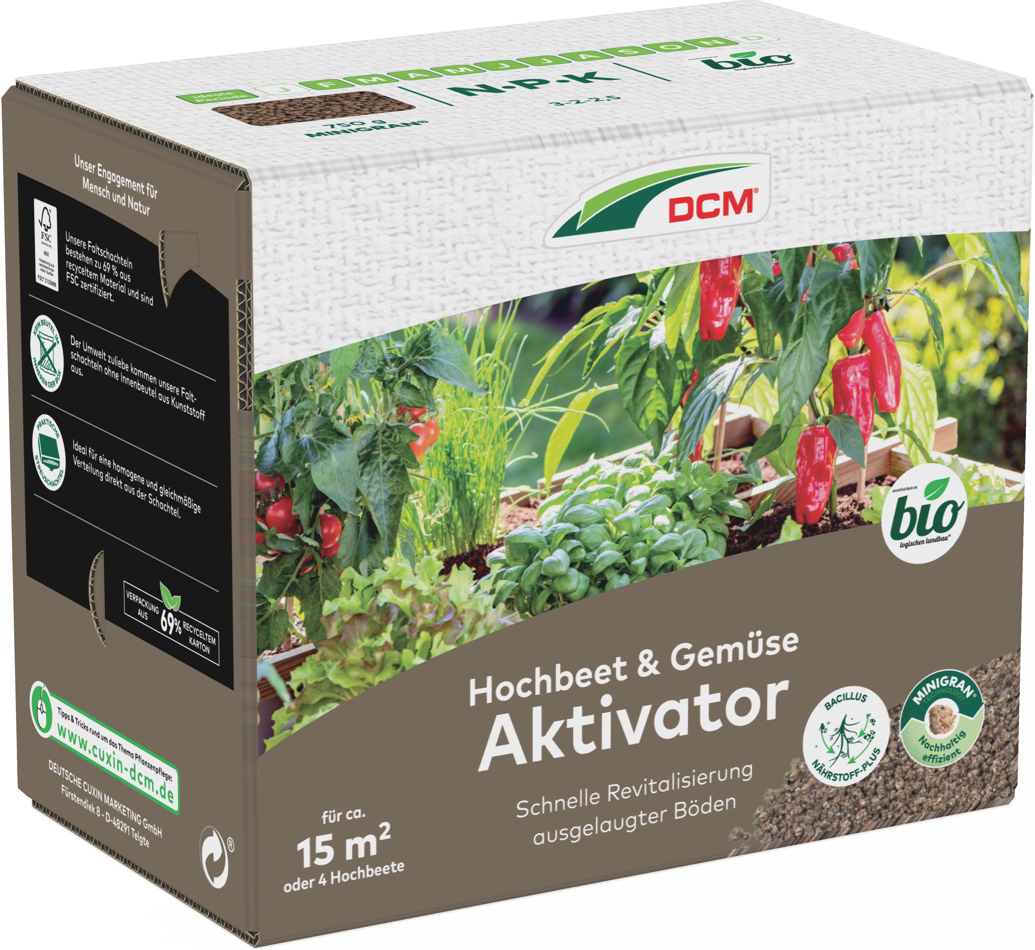 CUXIN Hochbeet & Gemüse Aktivator