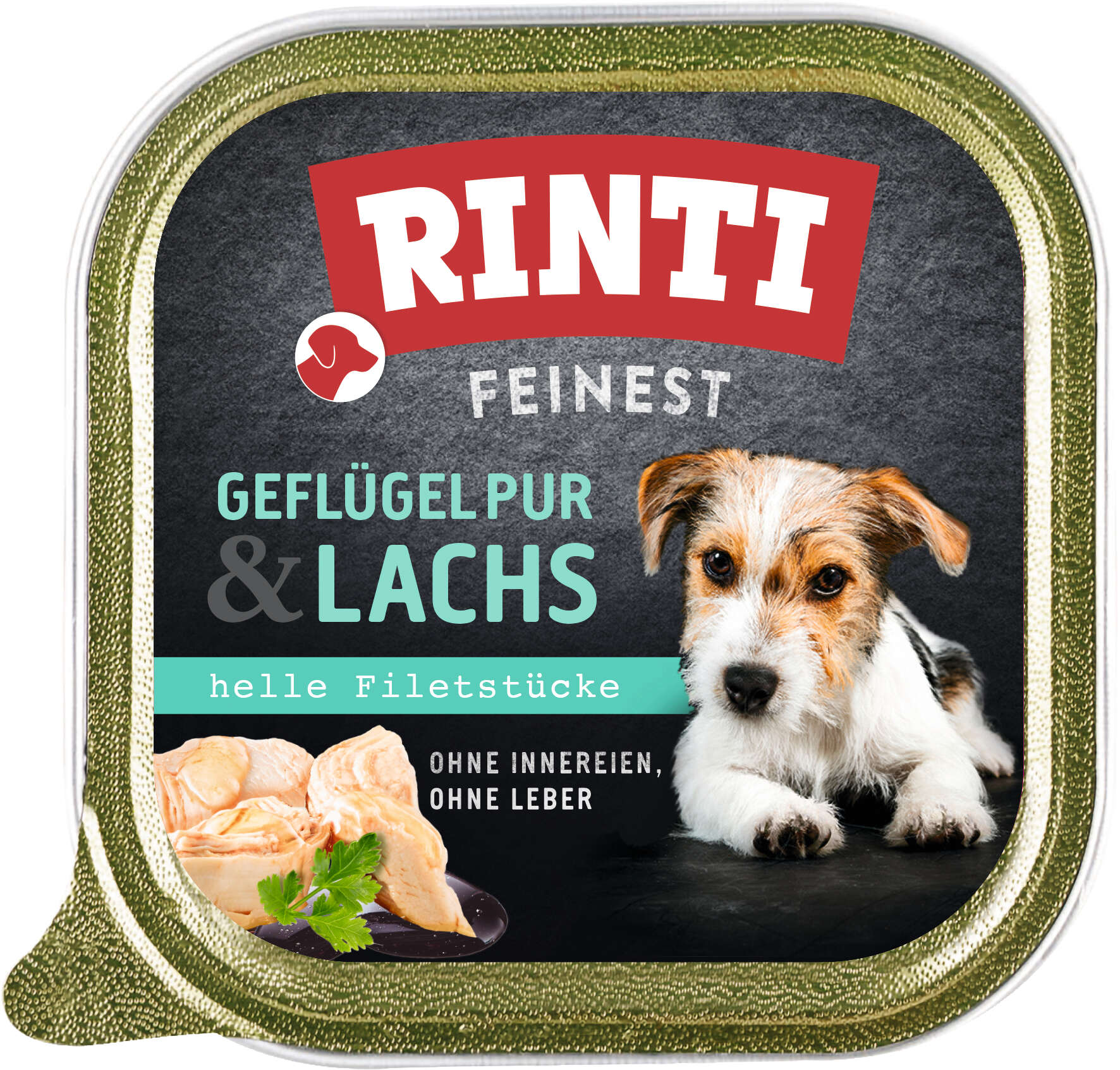 RINTI Hunde-Nassfutter Feinest Geflügel pur Lachs