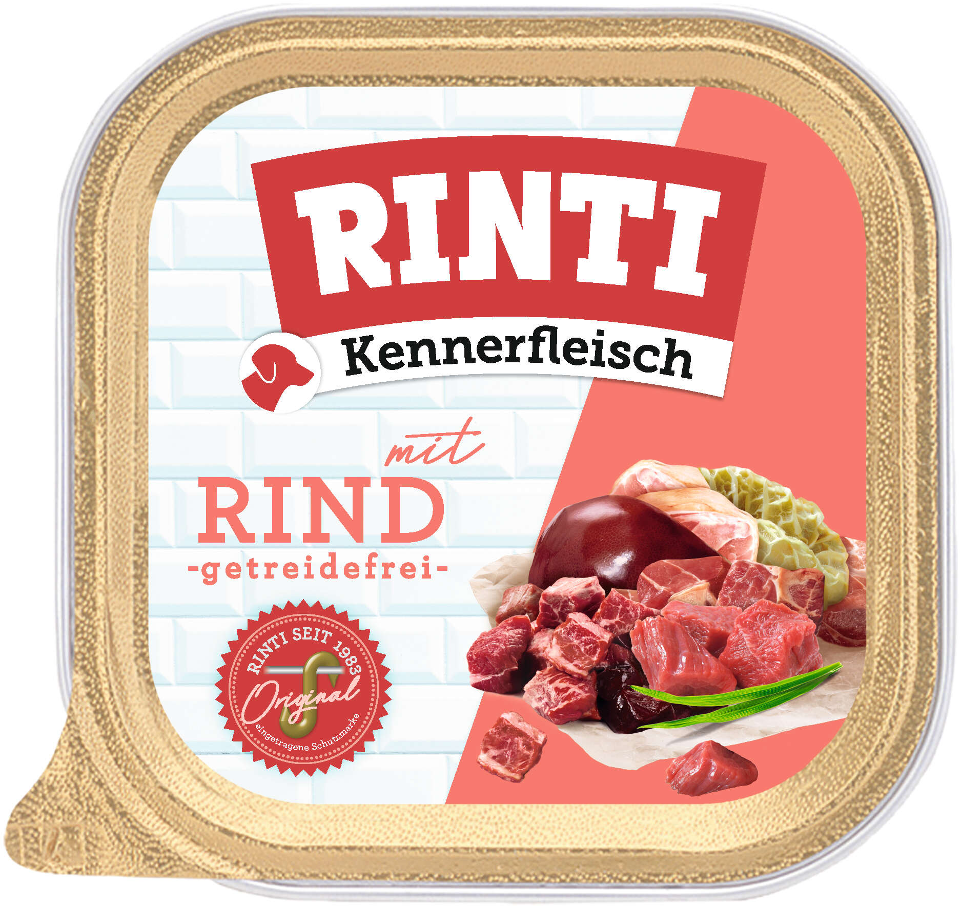 RINTI Hunde-Nassfutter Kennerfleisch Rind