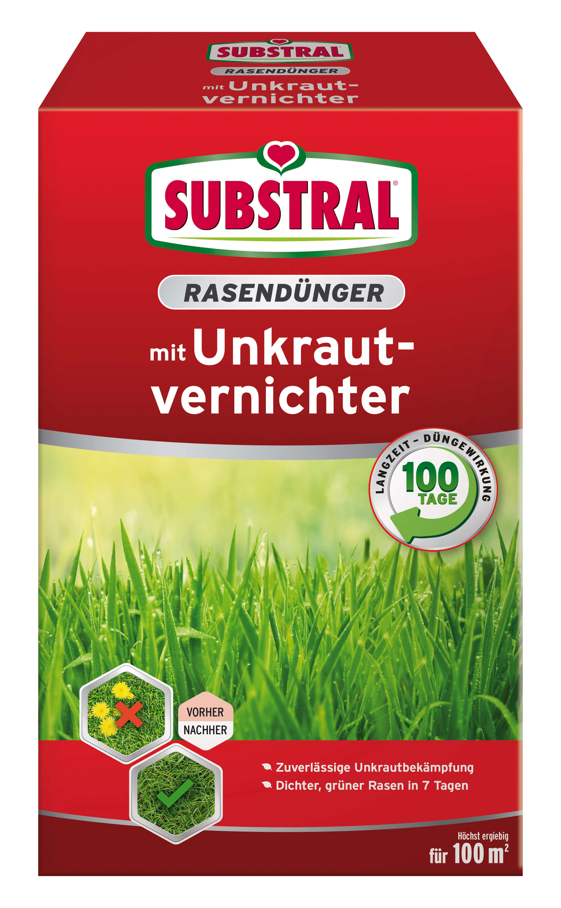 SUBSTRAL Rasendünger mit Unkrautvernichter