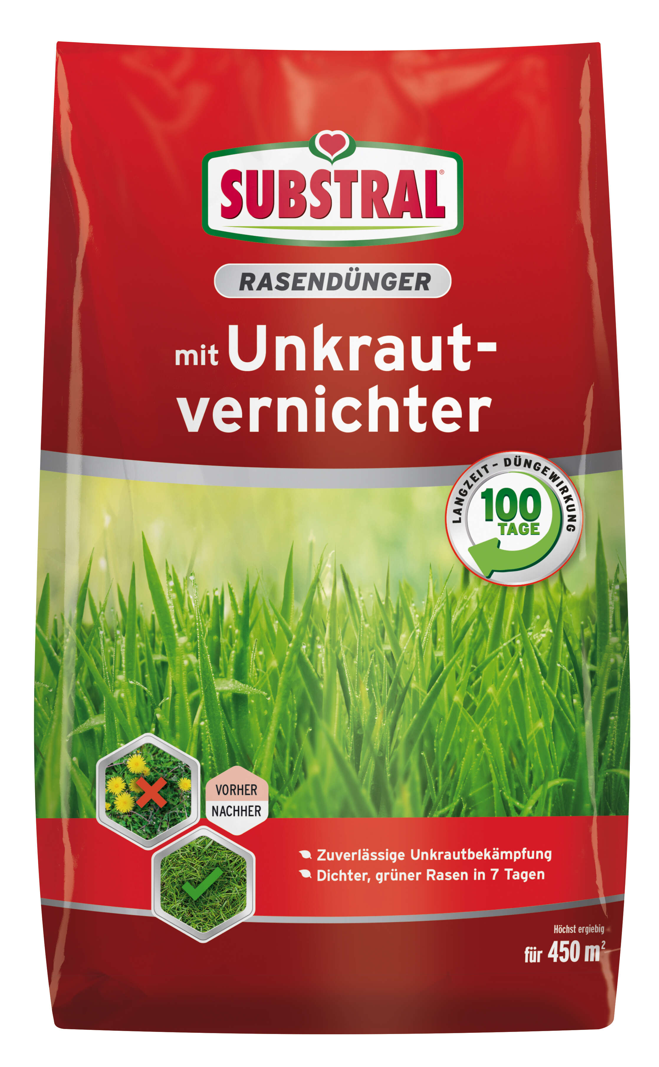 SUBSTRAL Rasendünger mit Unkrautvernichter