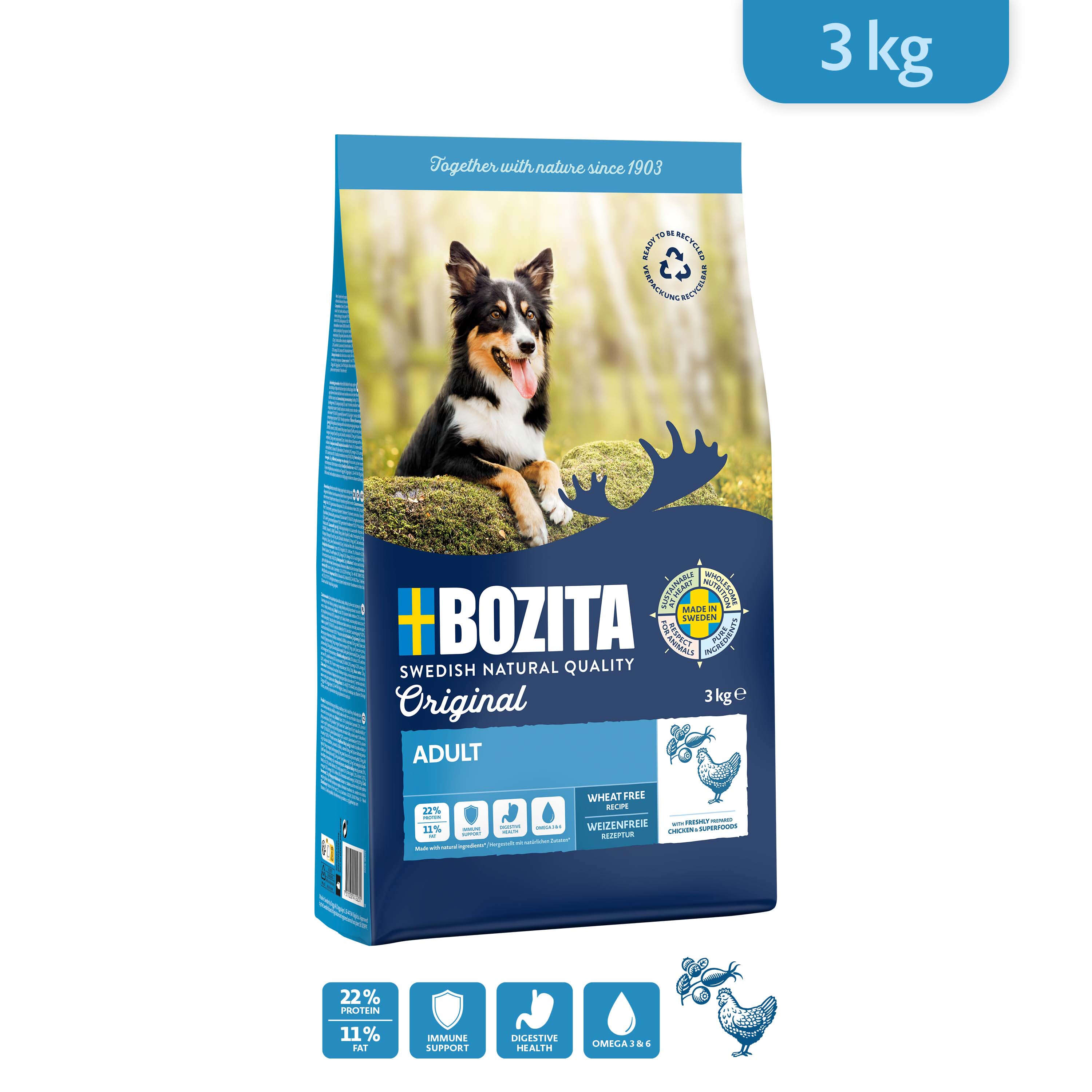 BOZITA Hunde-Trockenfutter Original Adult