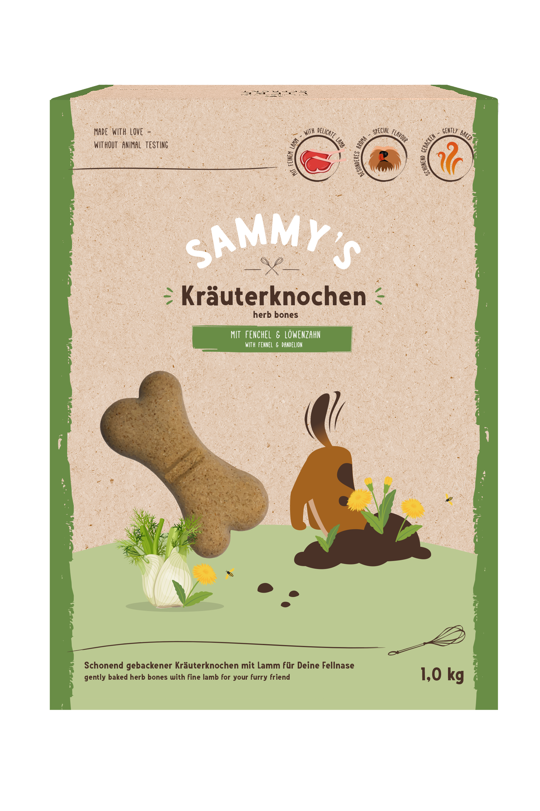 SAMMY'S Hundesnacks Hundeleckerli Sammy's Kräuterknochen