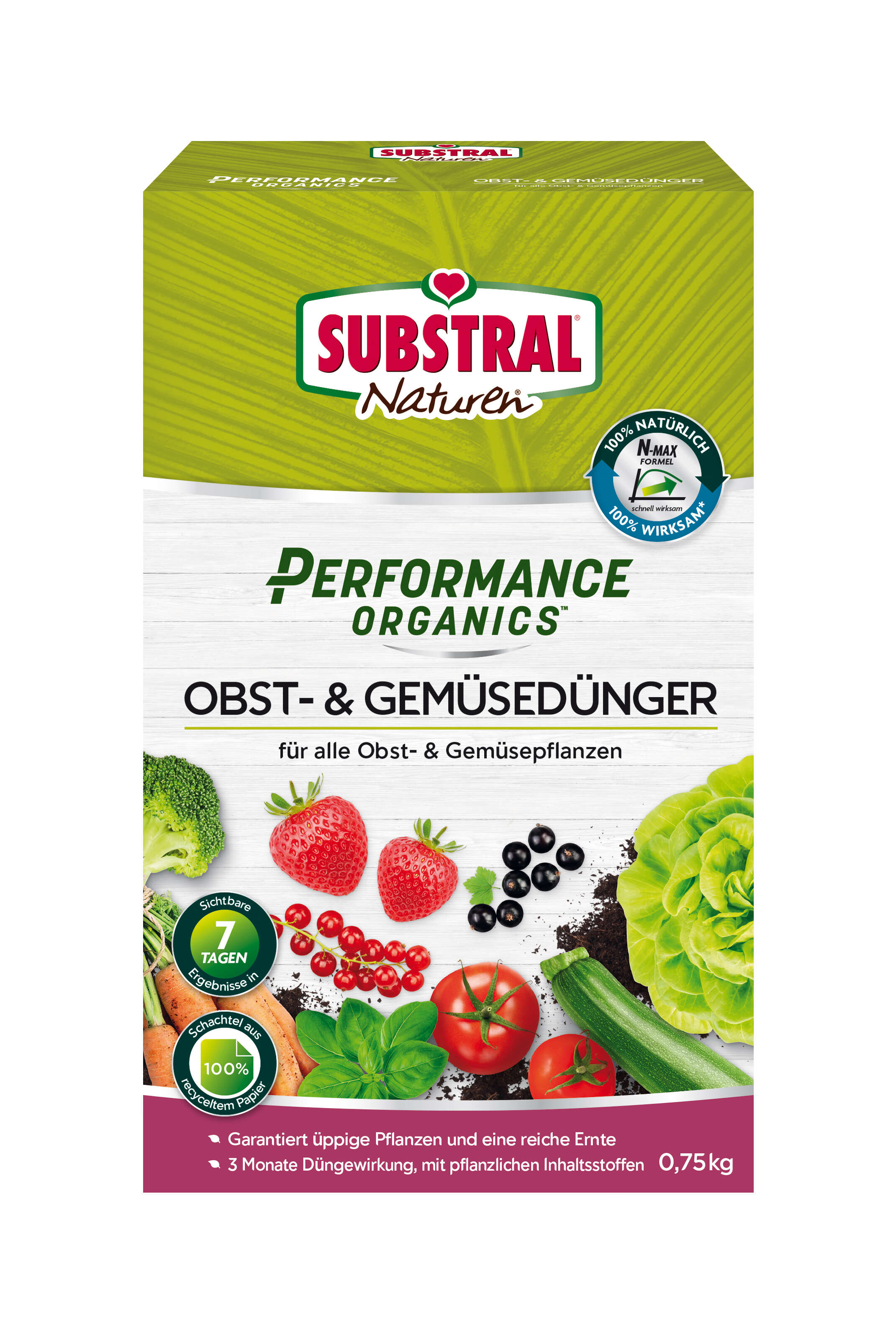 SUBSTRAL Performance Organics Obst+Gemüse Dünger