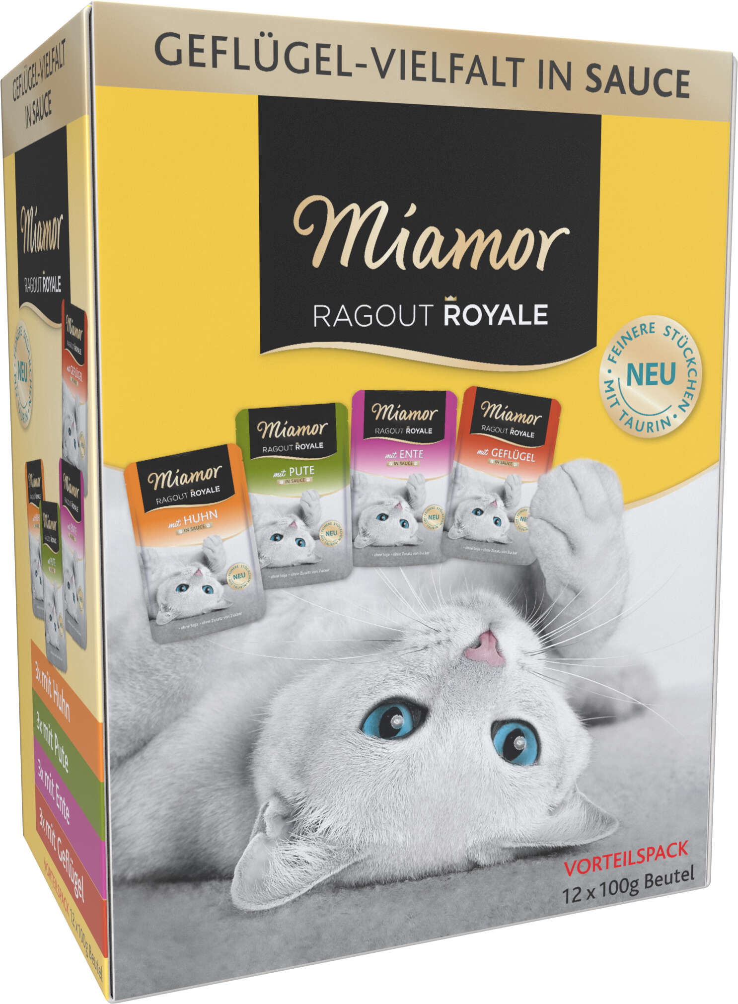 Miamor Katzen-Nassfutter Ragout Royale Geflügel Vielfalt in Sauce