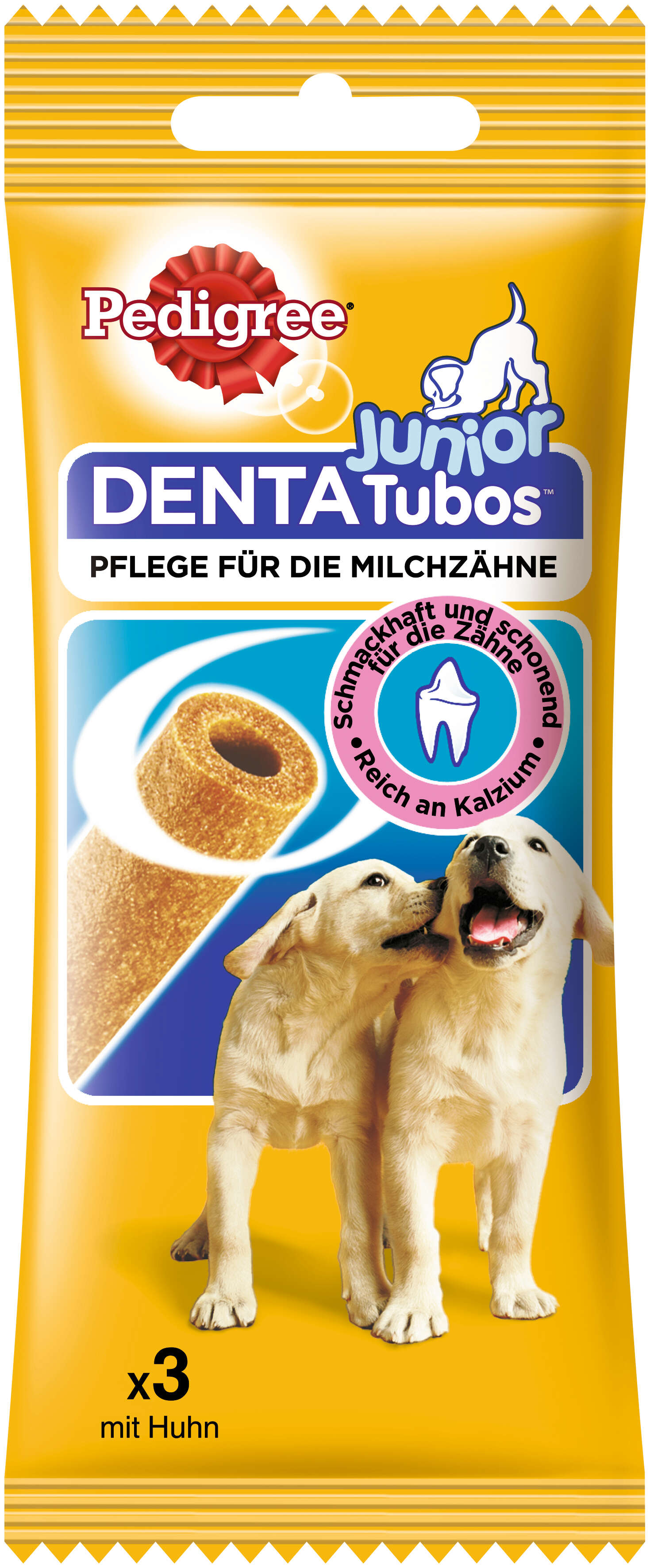 Pedigree Hundeleckerli Tubos Beutel Junior mit Huhn