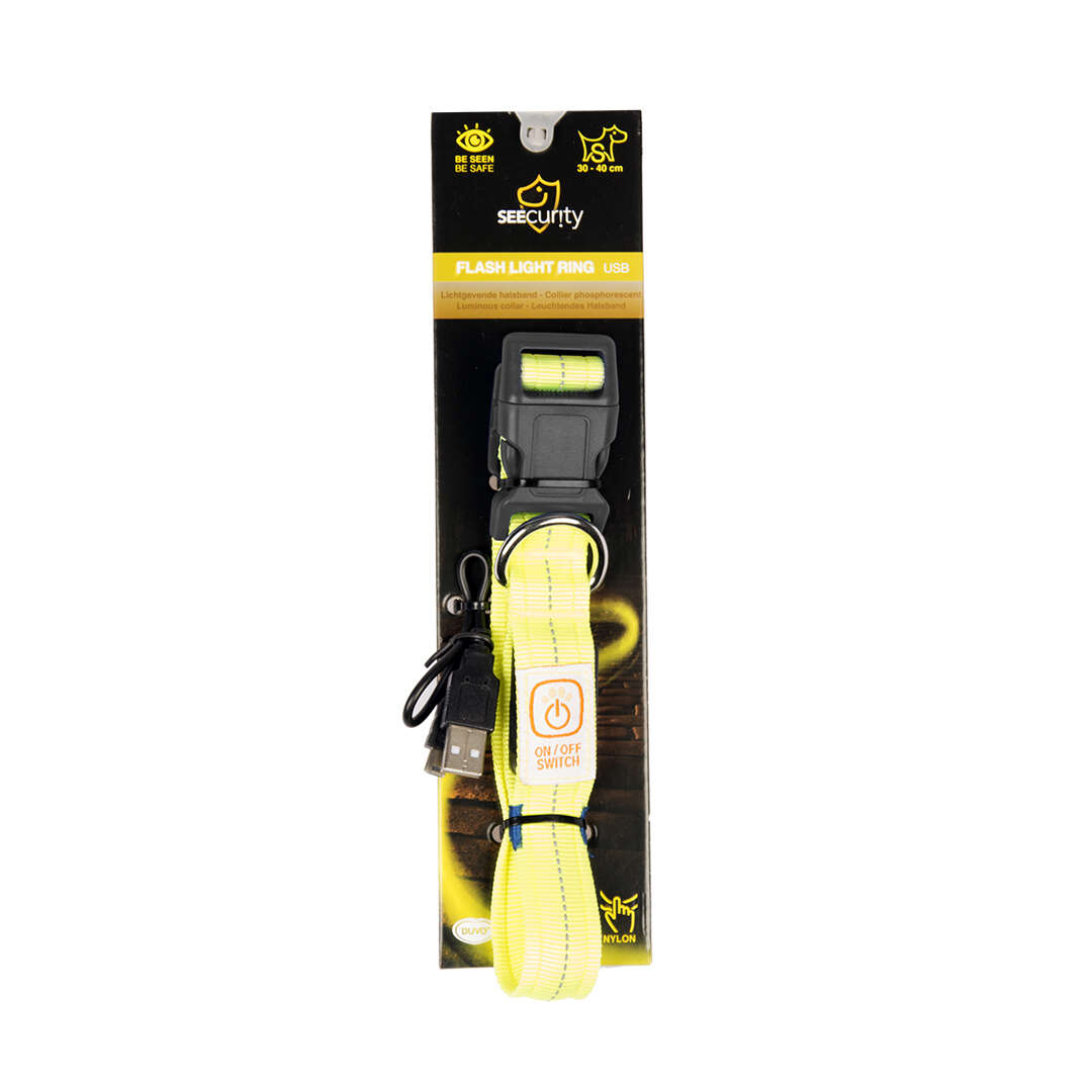 DUVO+ Hunde-Halsband Nylon Flash